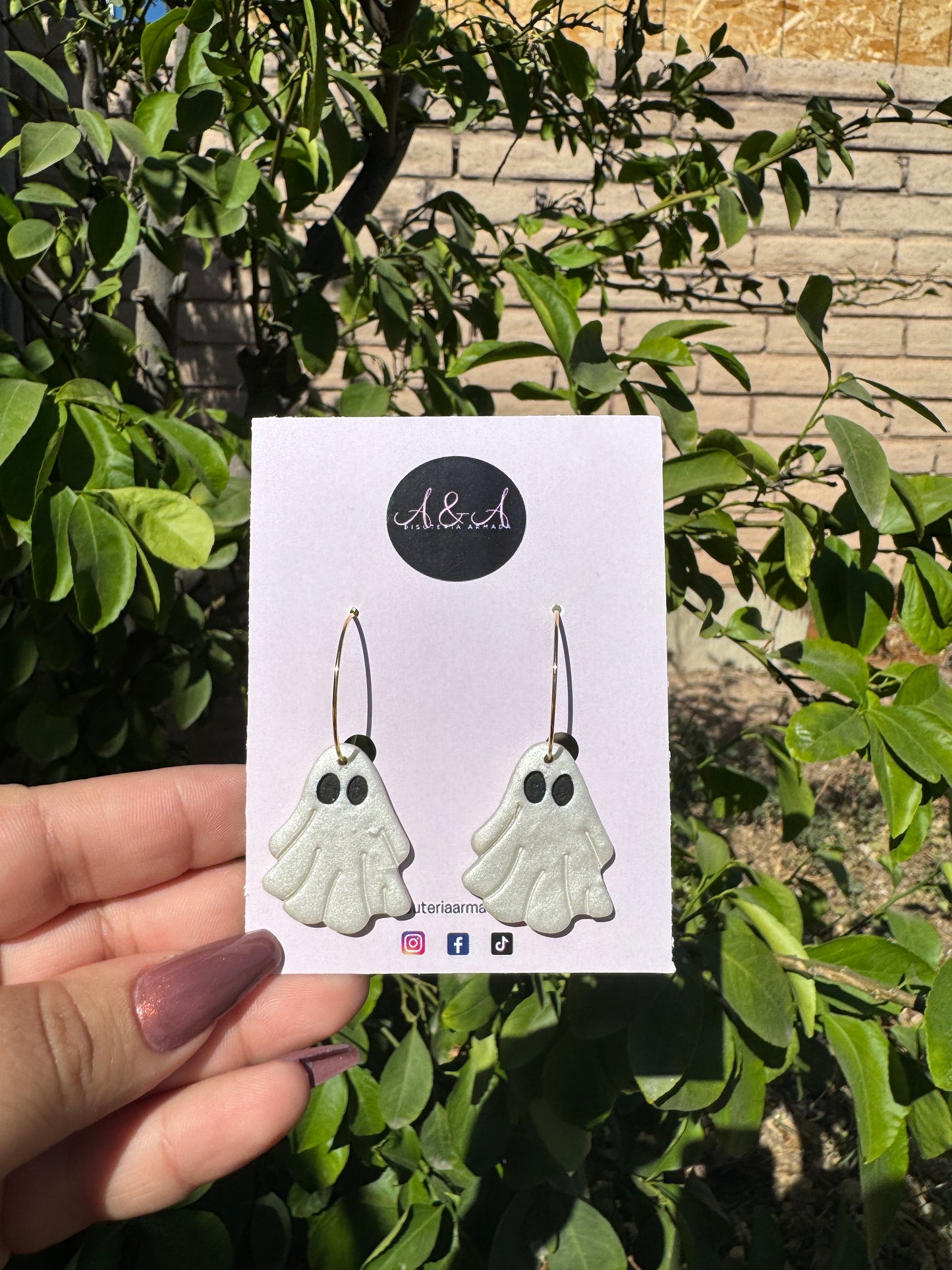 Ghost Clay Earrings