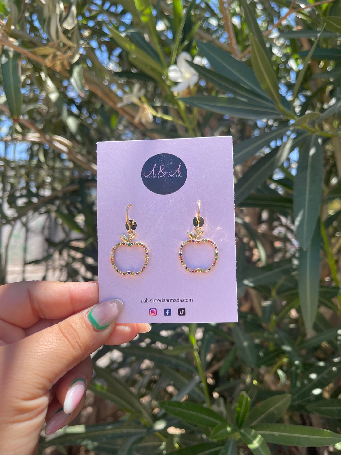 Apple Zirconia Earrings