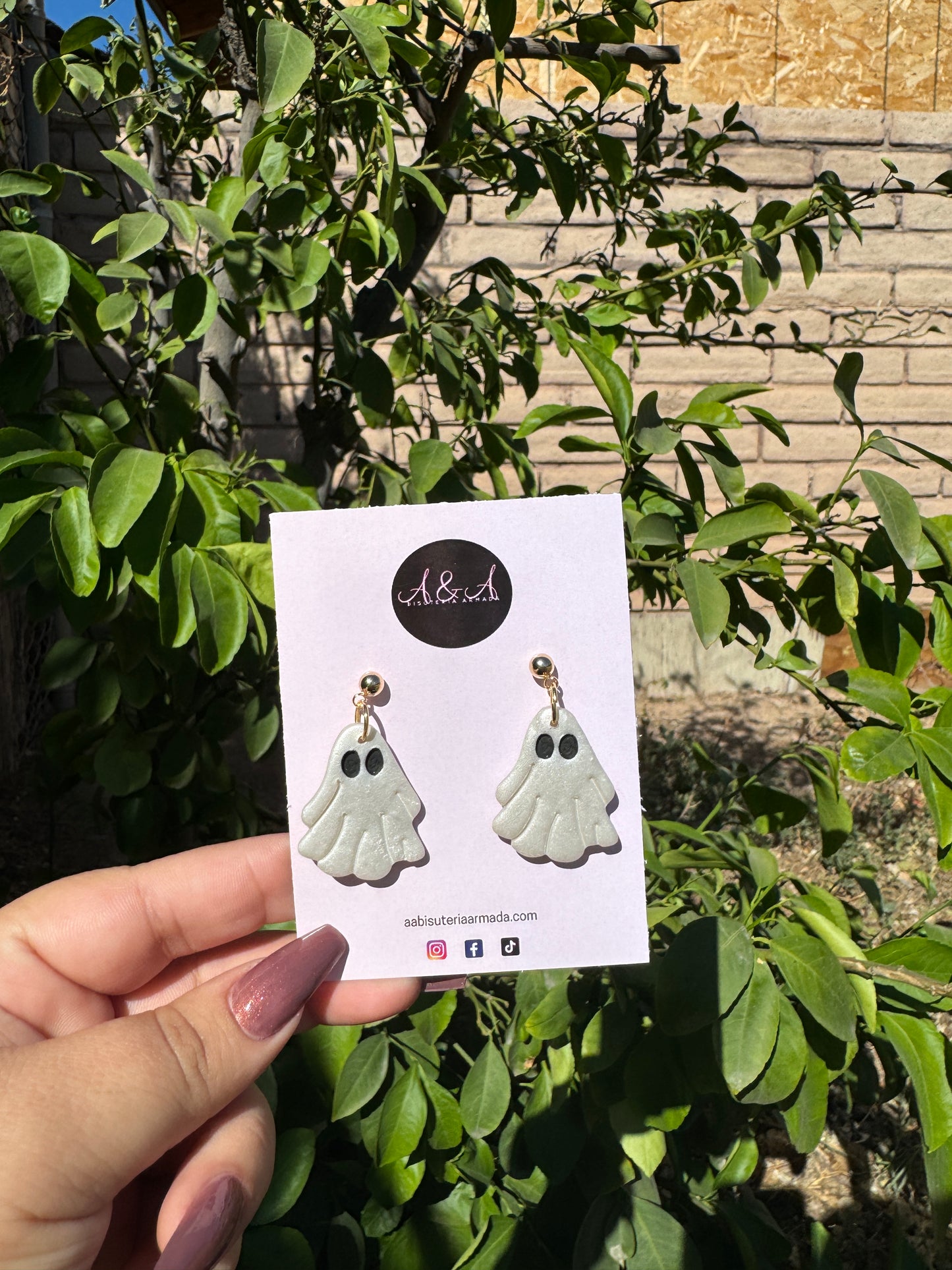 Ghost Clay Earrings