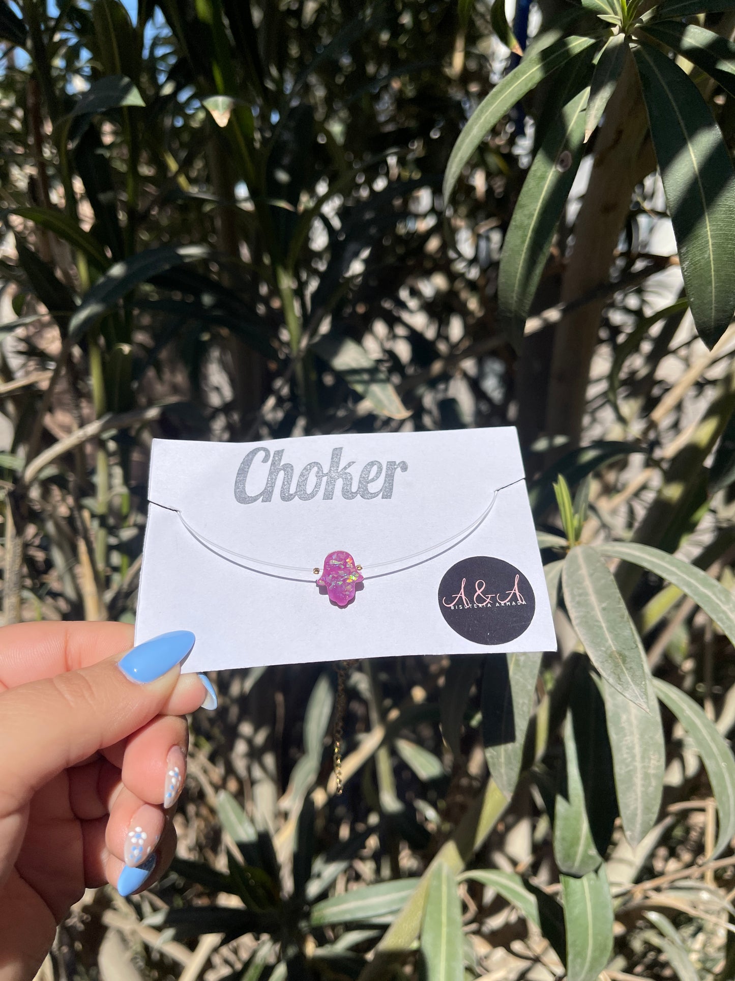 Hamsa Hand Choker