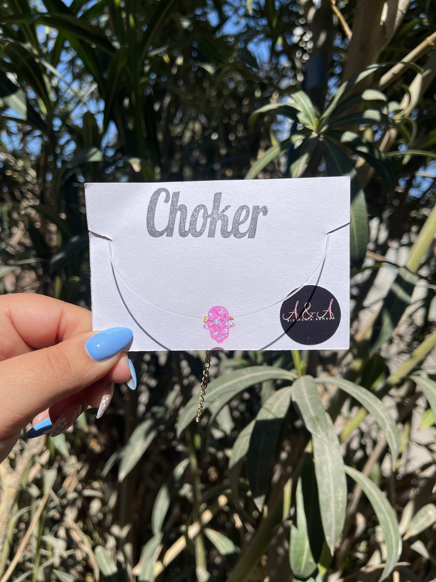 Hamsa Hand Choker