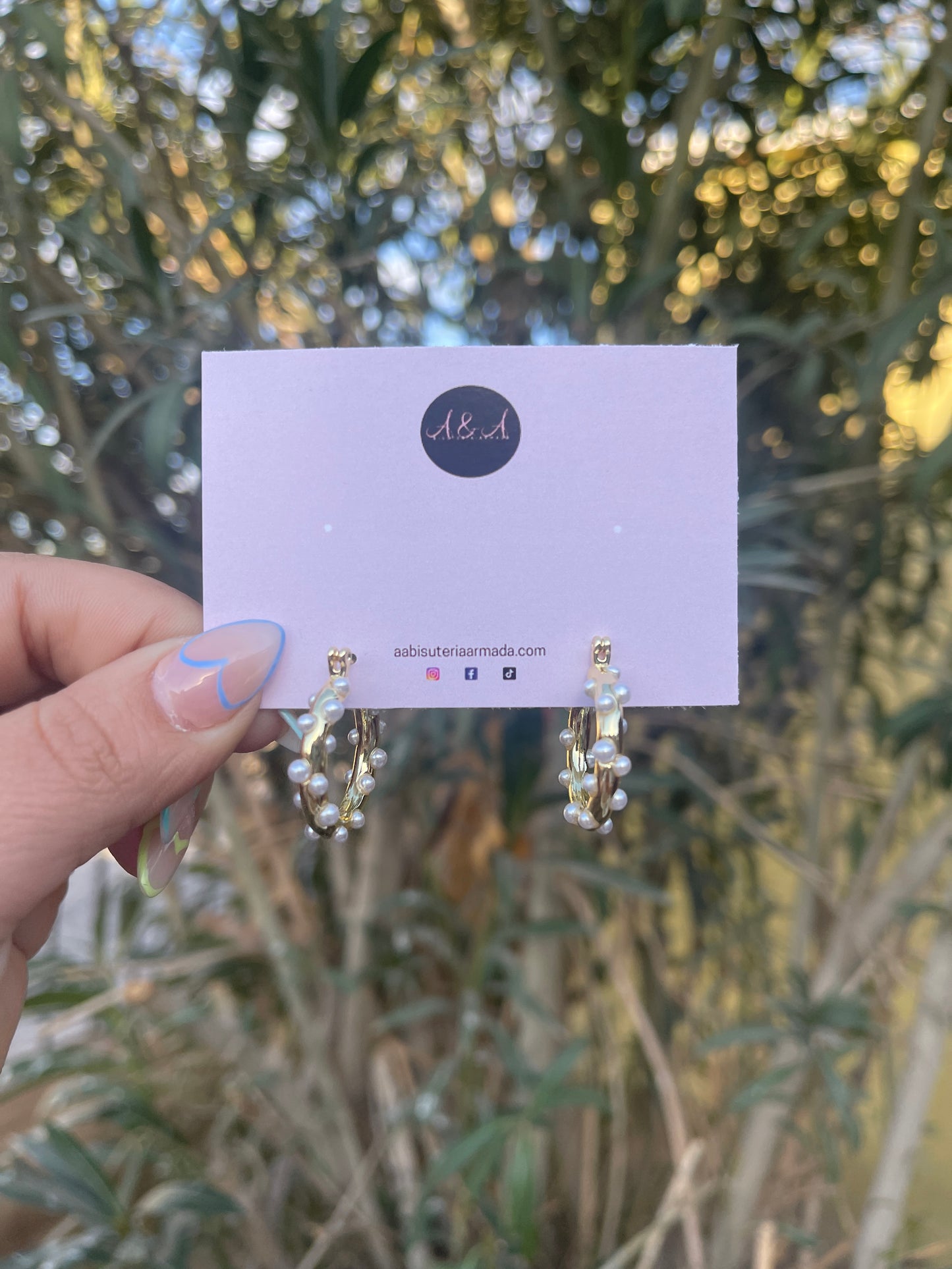Pearl Hoops
