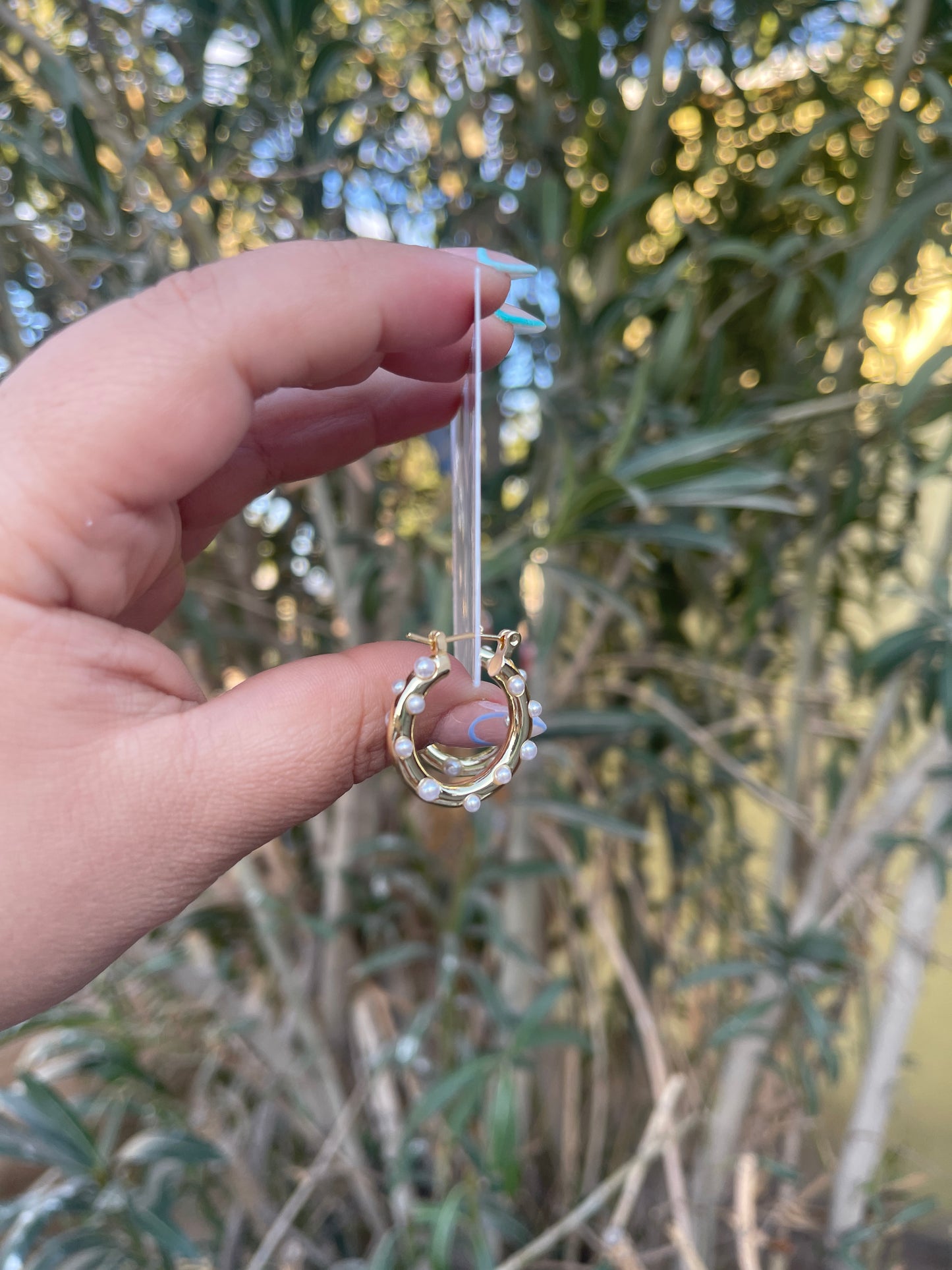 Pearl Hoops