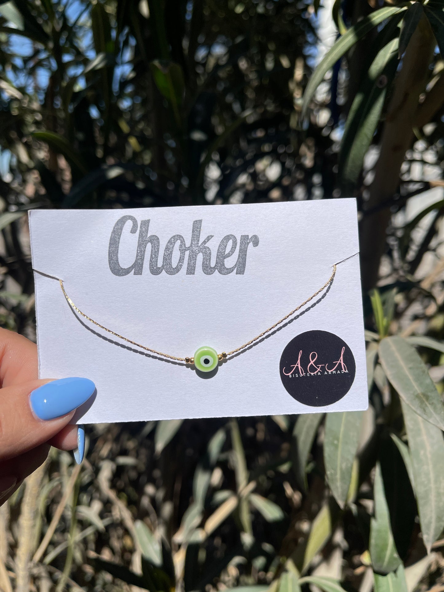 Evil Eye Murano Choker