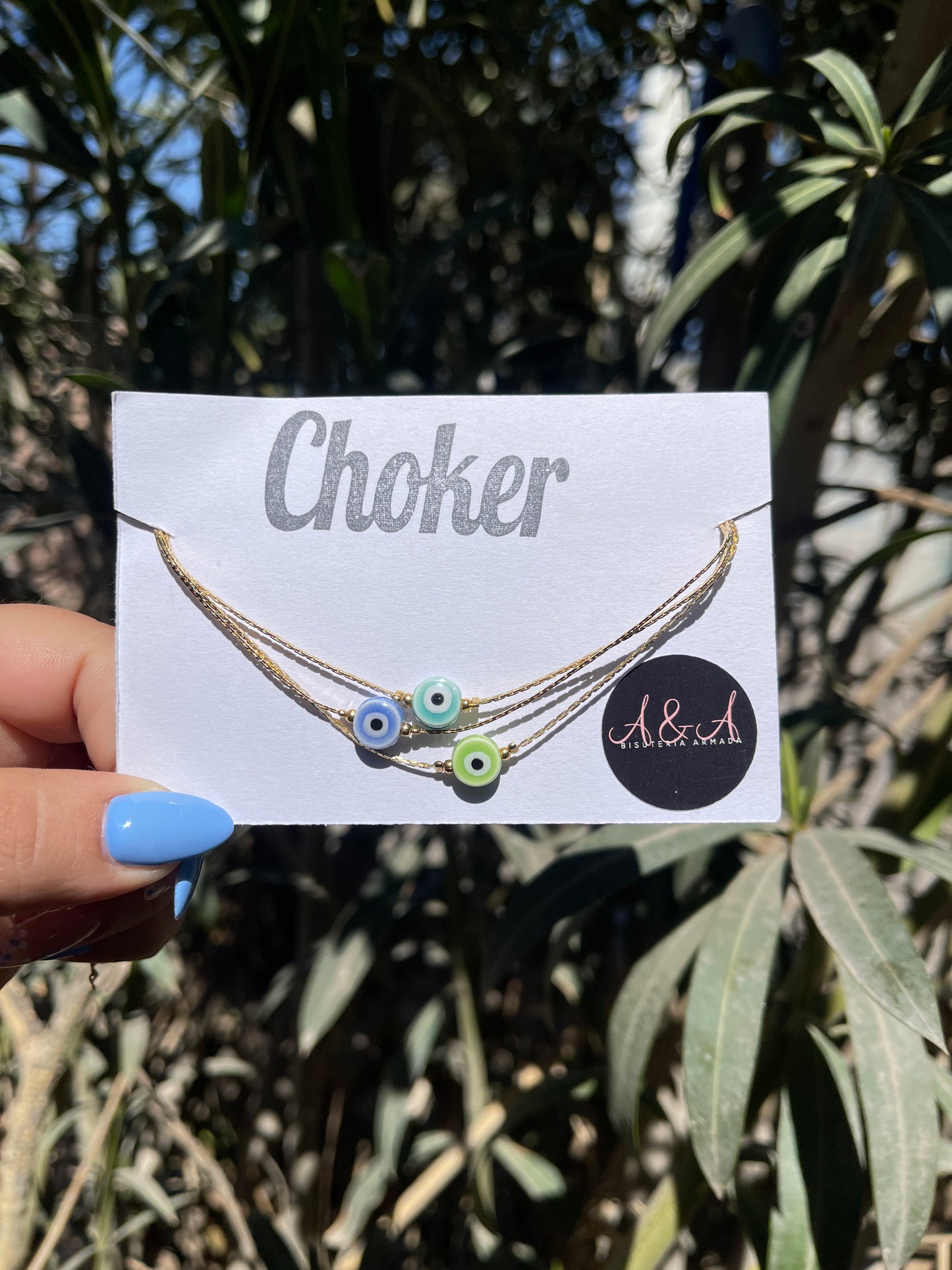 Evil Eye Murano Choker