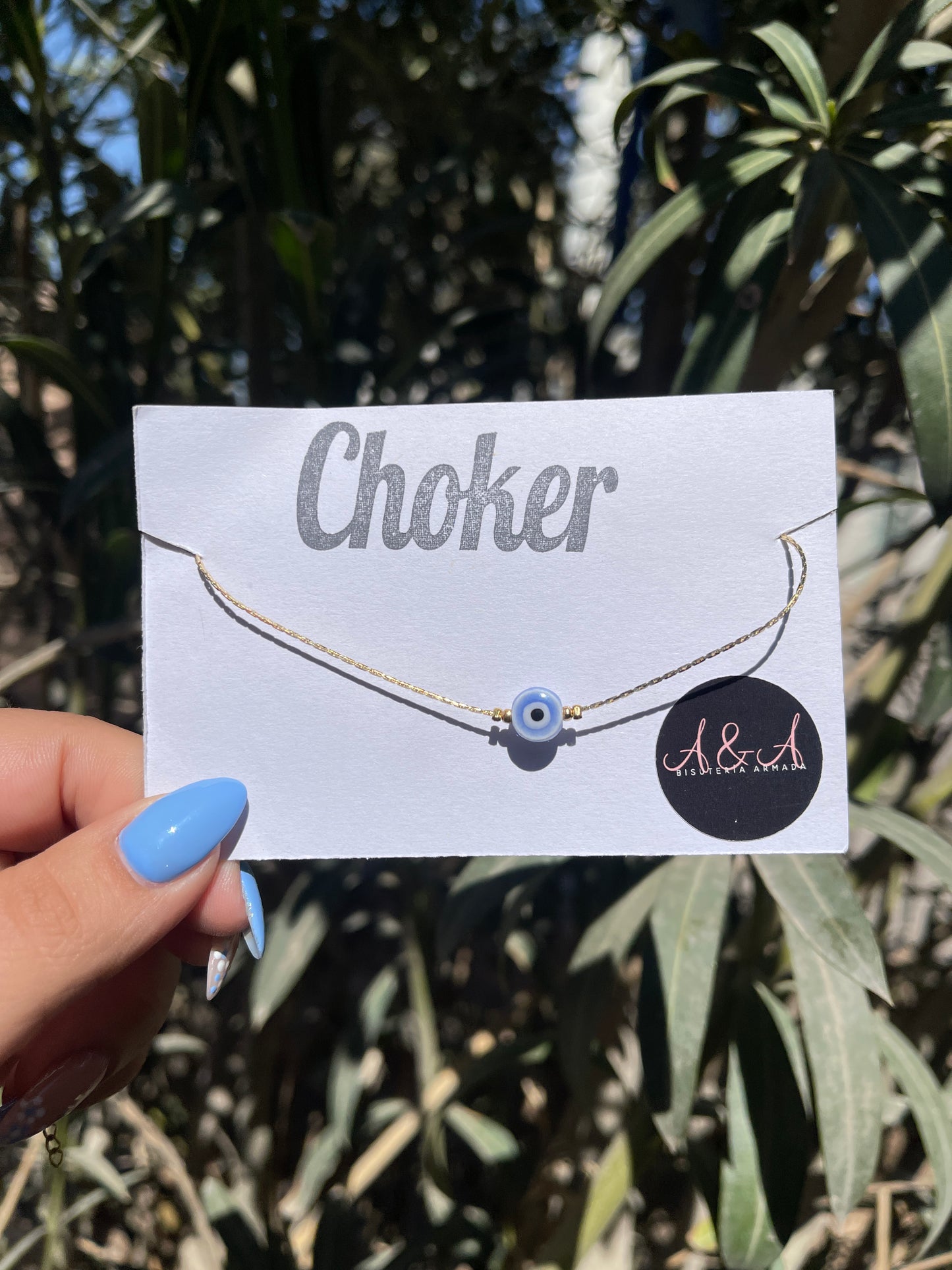 Evil Eye Murano Choker