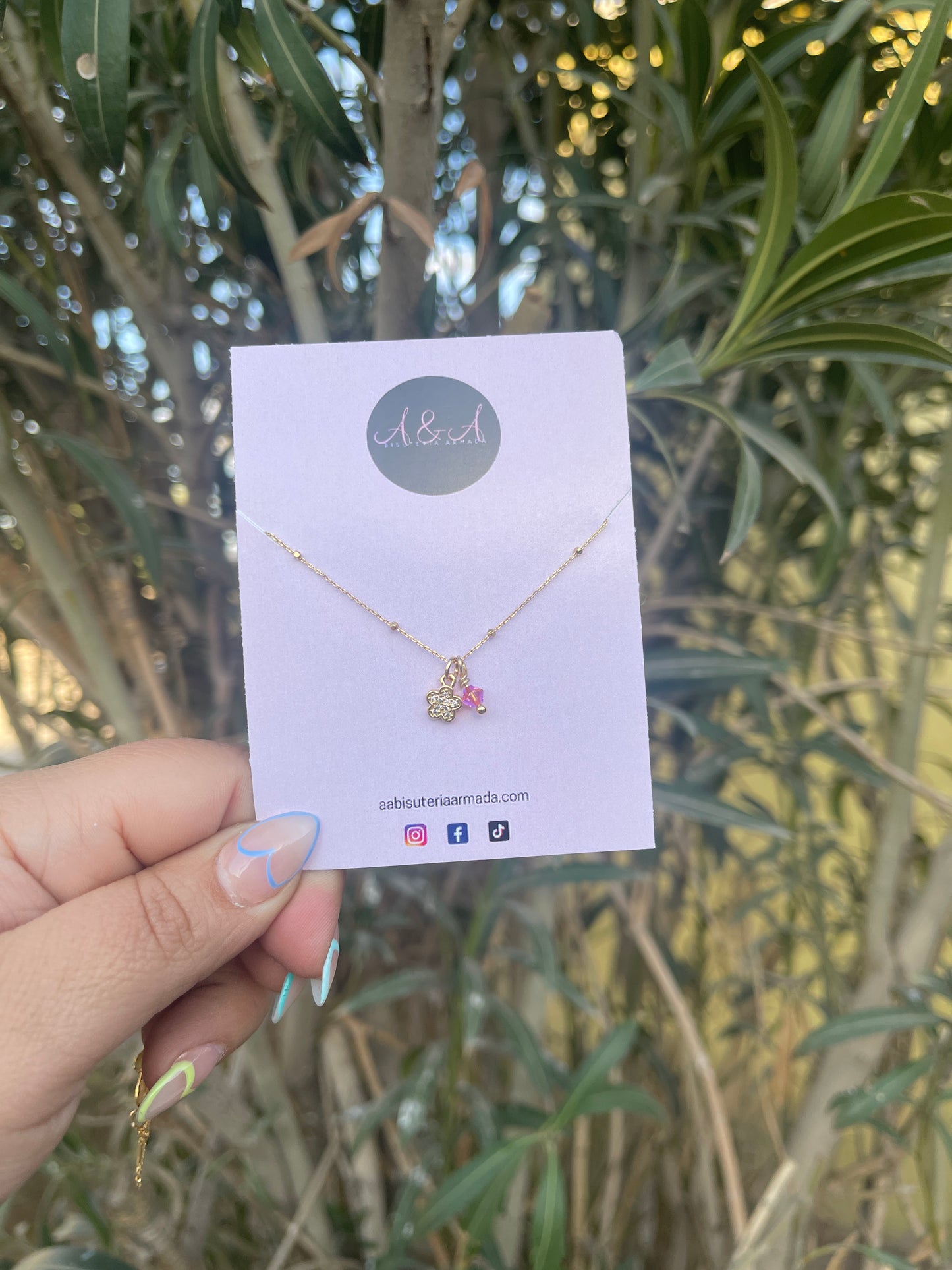 Tiny Flower Necklace