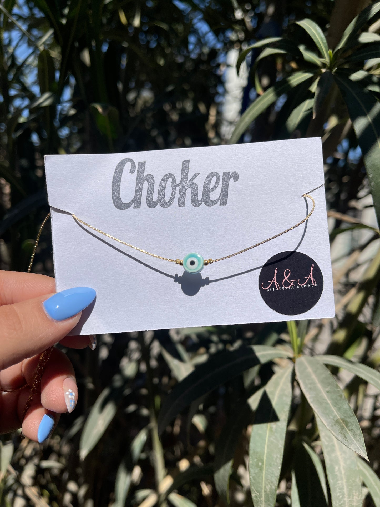 Evil Eye Murano Choker