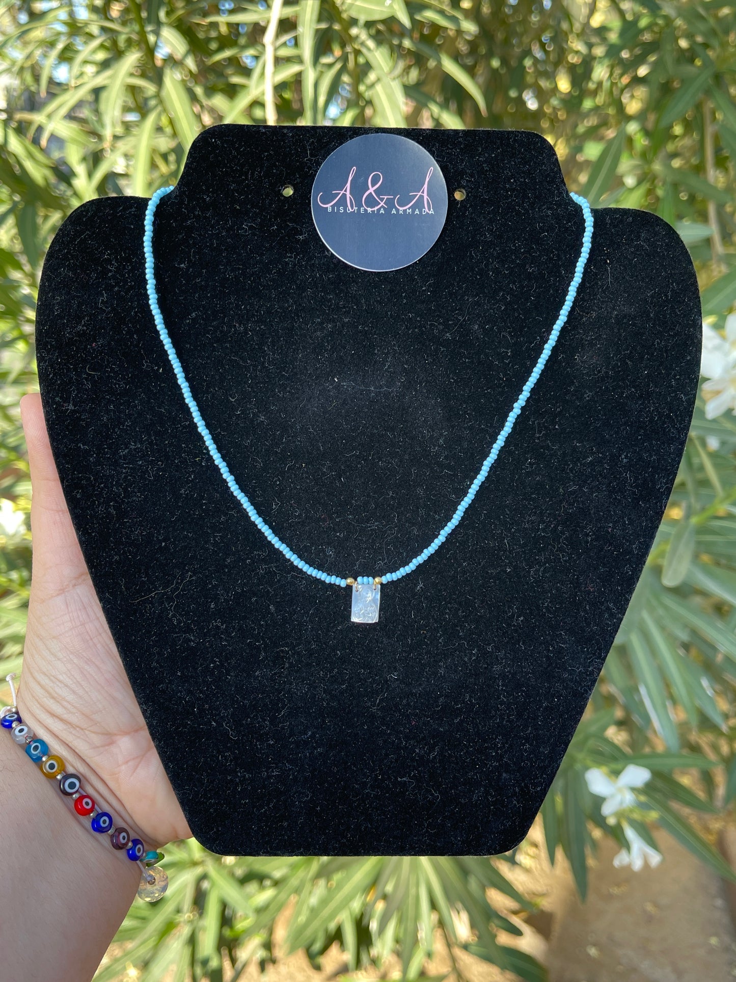 Virgencita Seed Bead Necklace