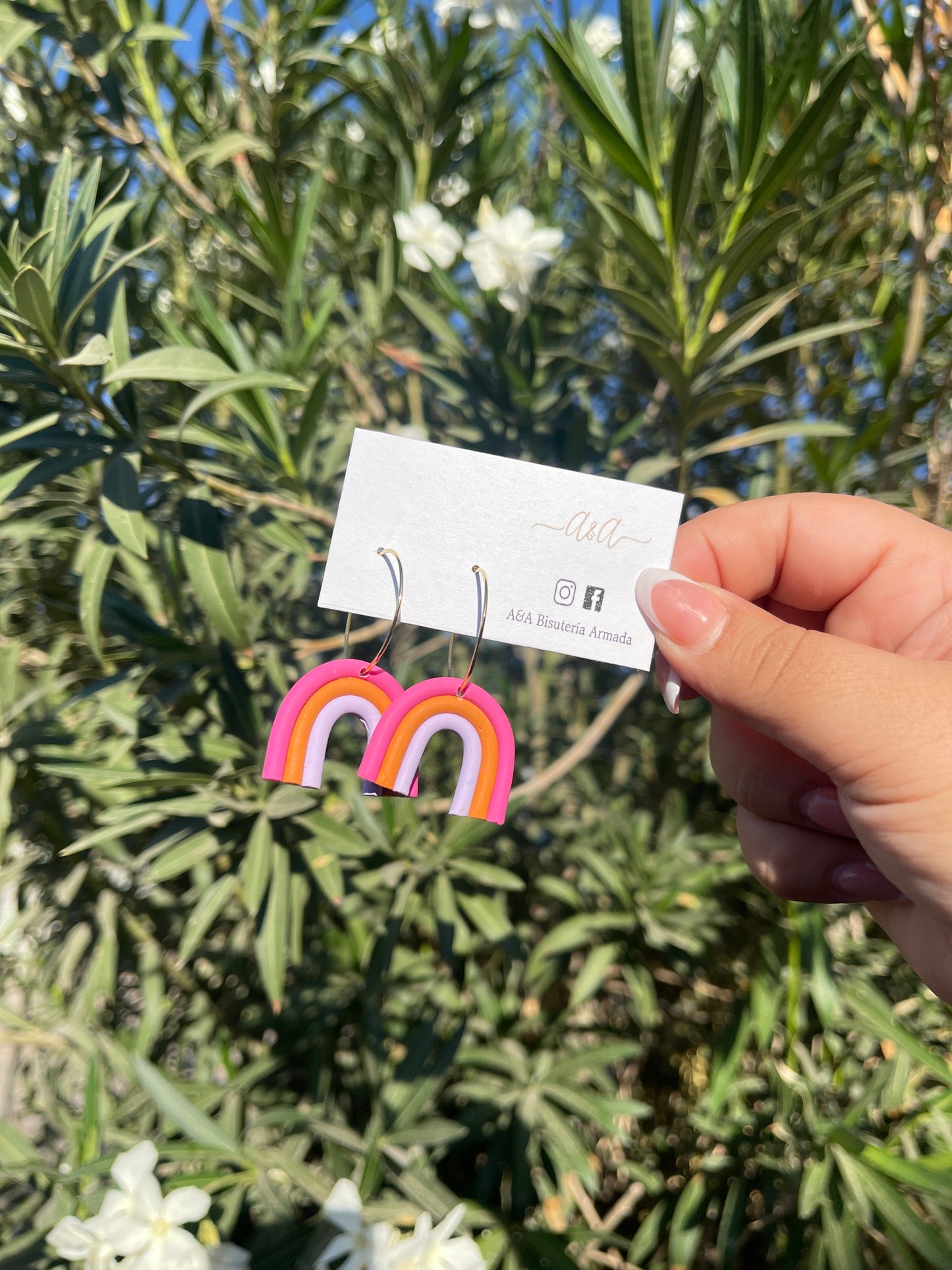 Rainbow Pink Earrings
