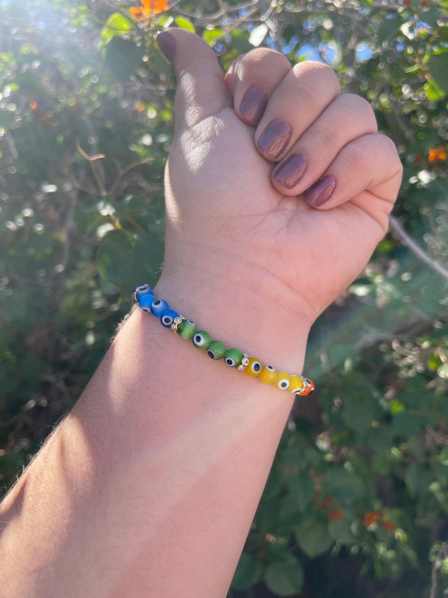 Glass Evil Eye Bracelet