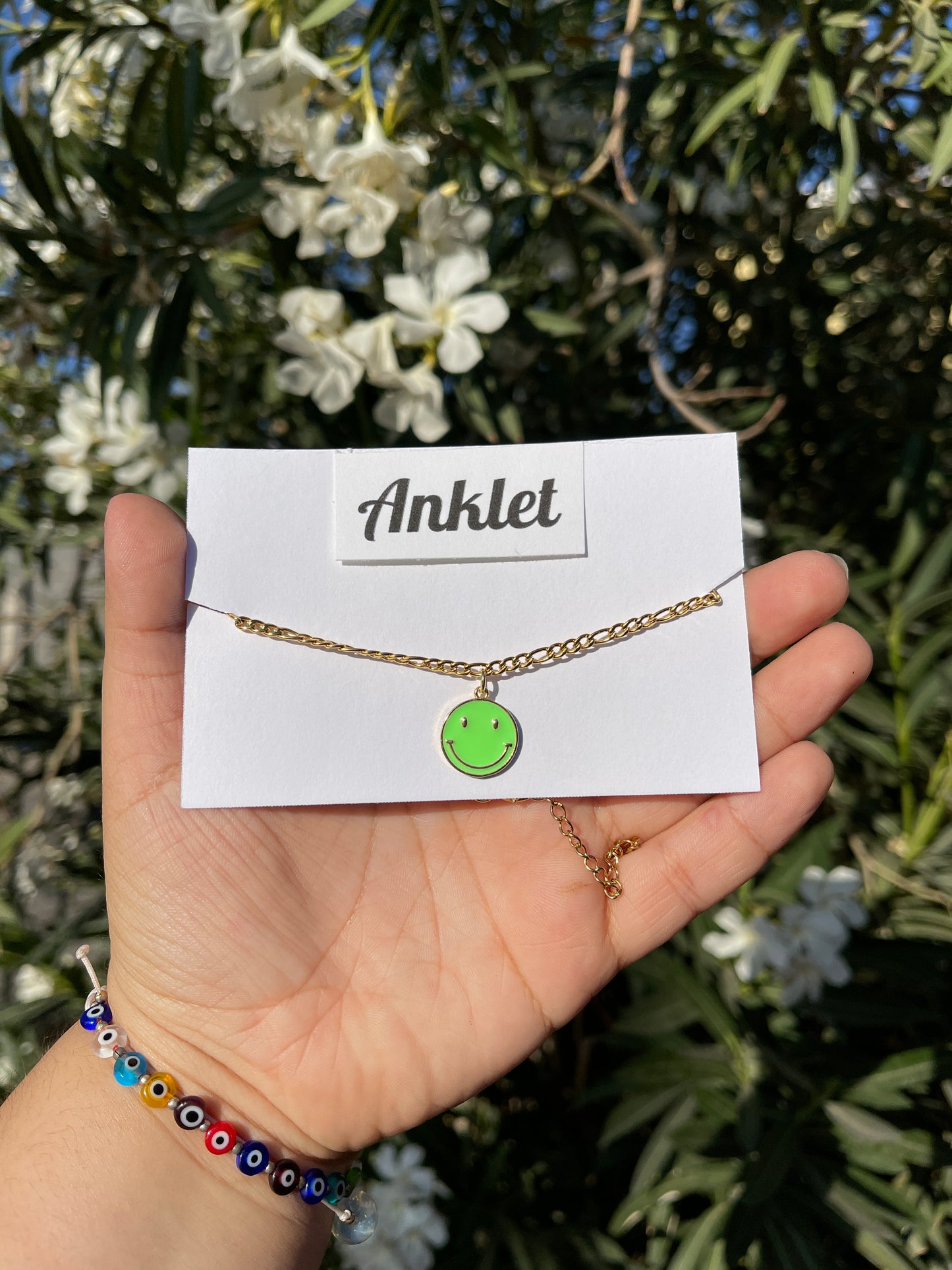 Smiley Anklet