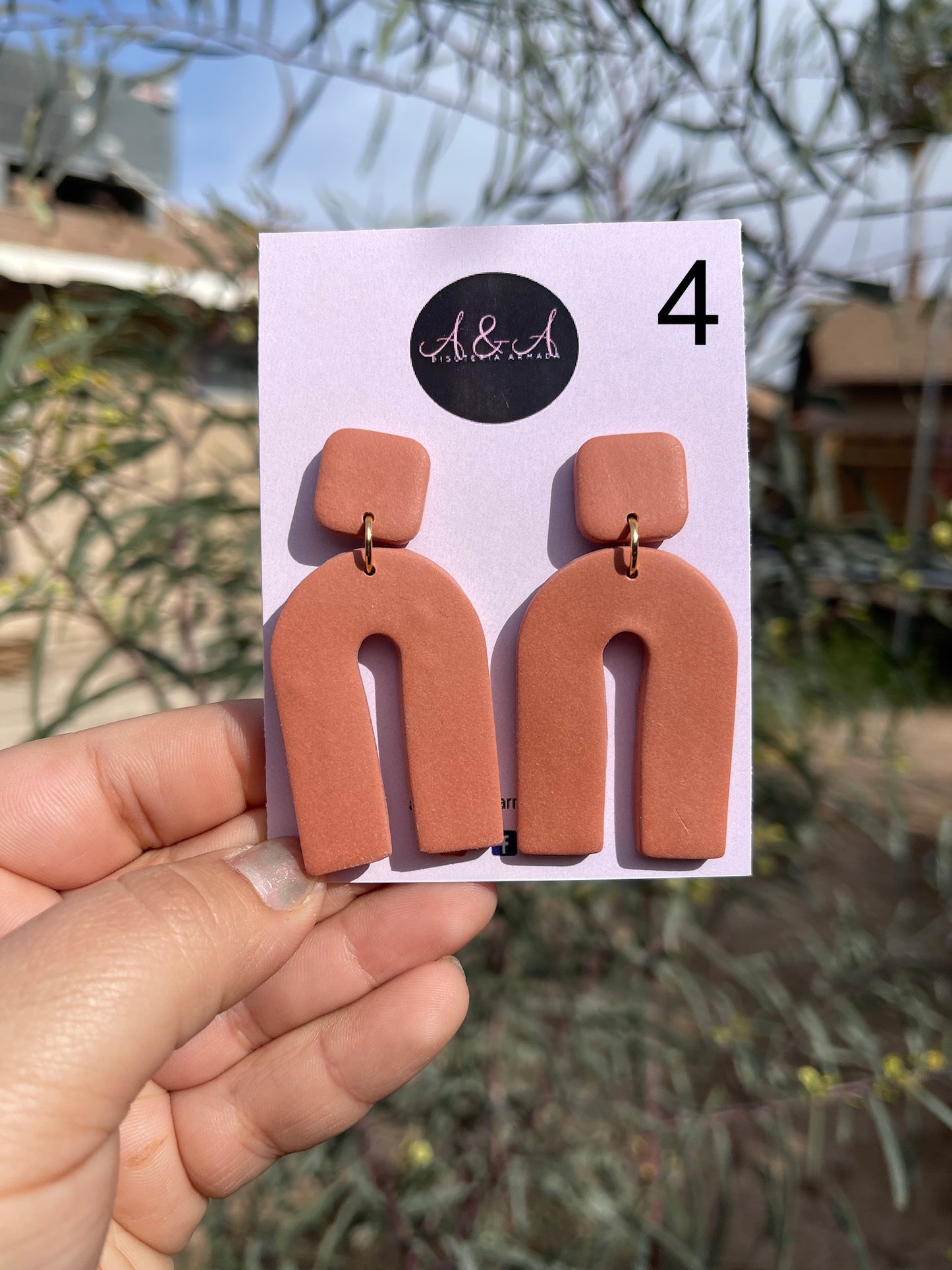 Neutral Clay Classic Earrings