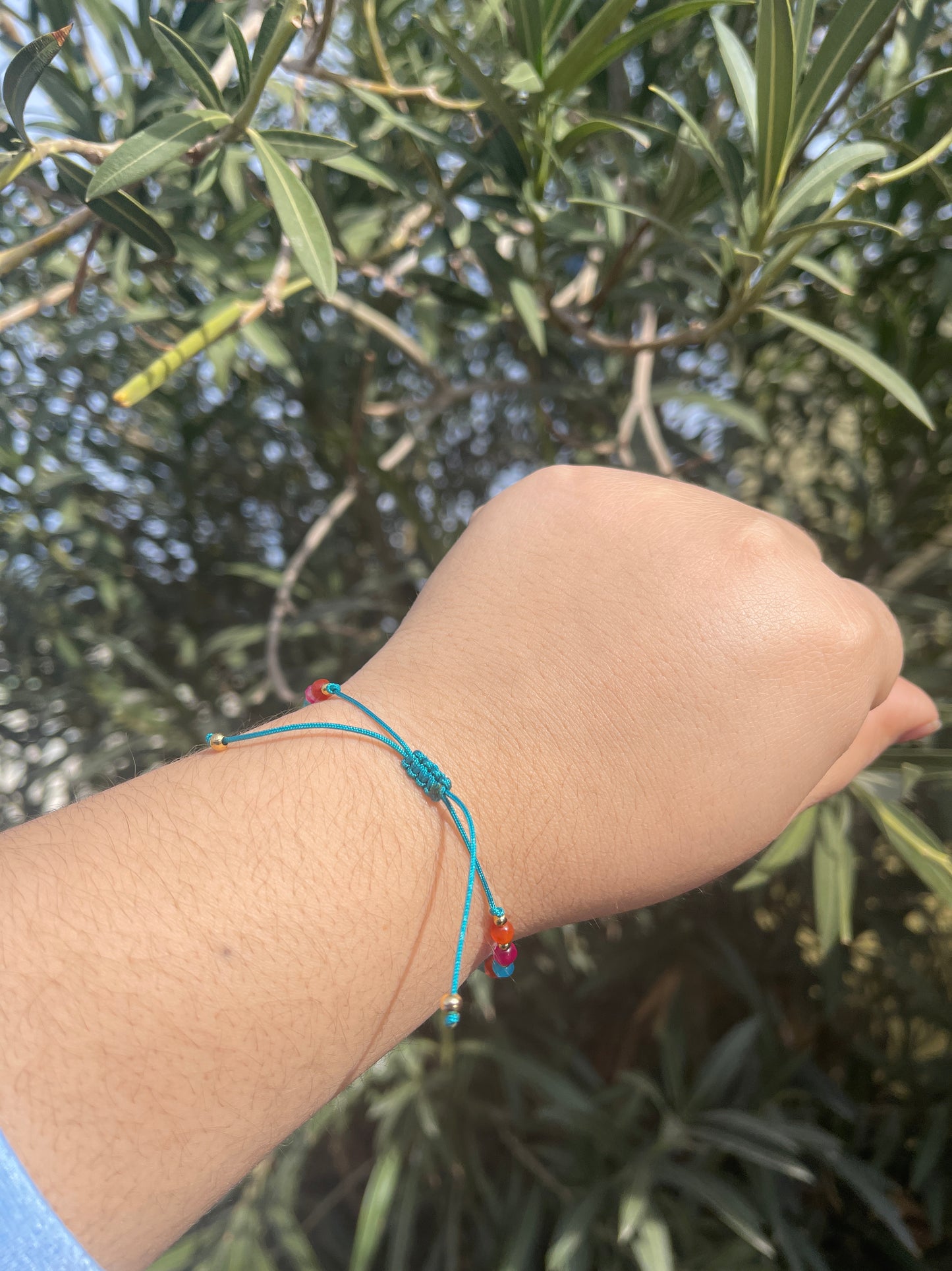 Evil Eye Natural Stone Bracelet