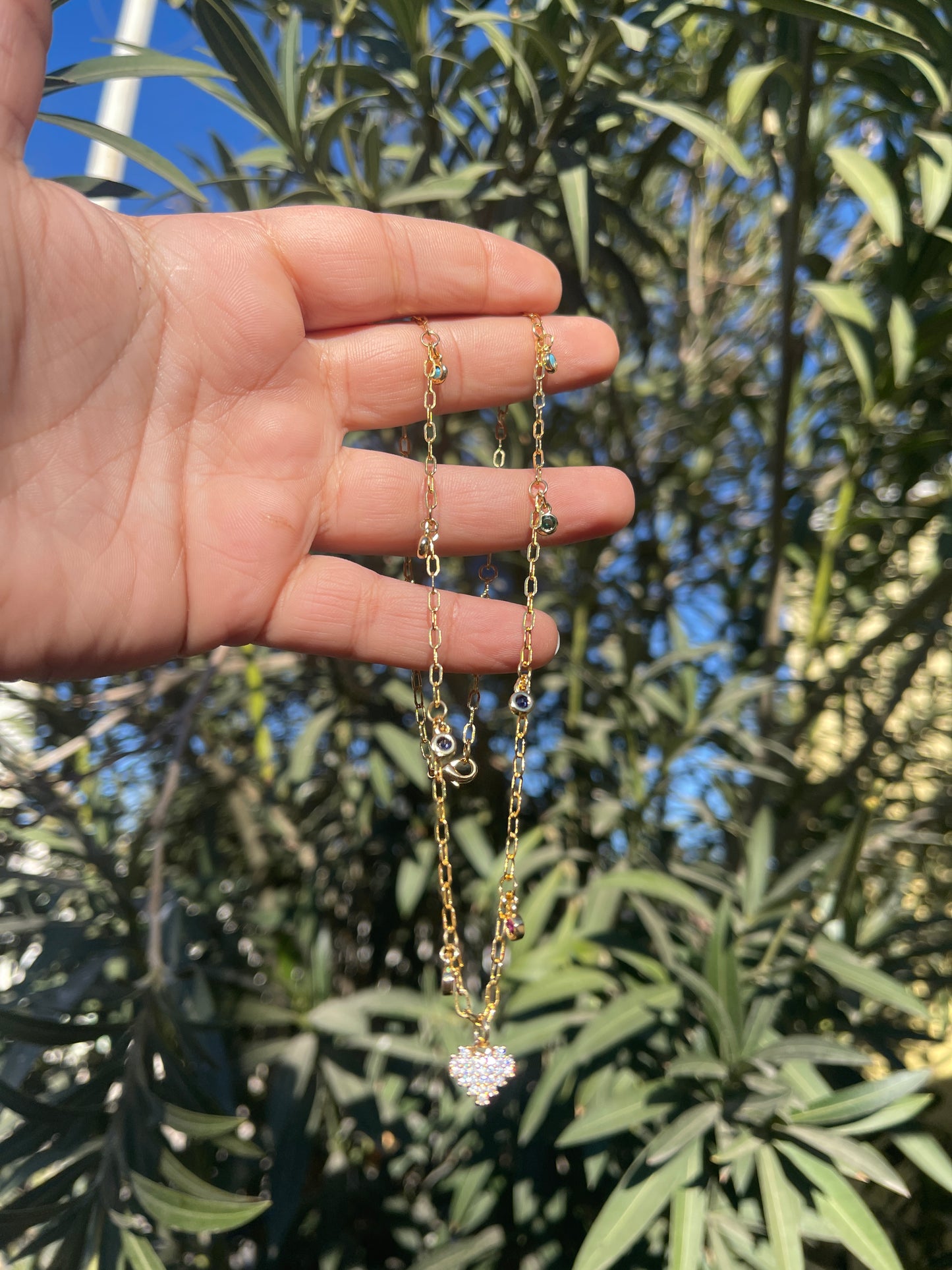Heart with Charms Necklace