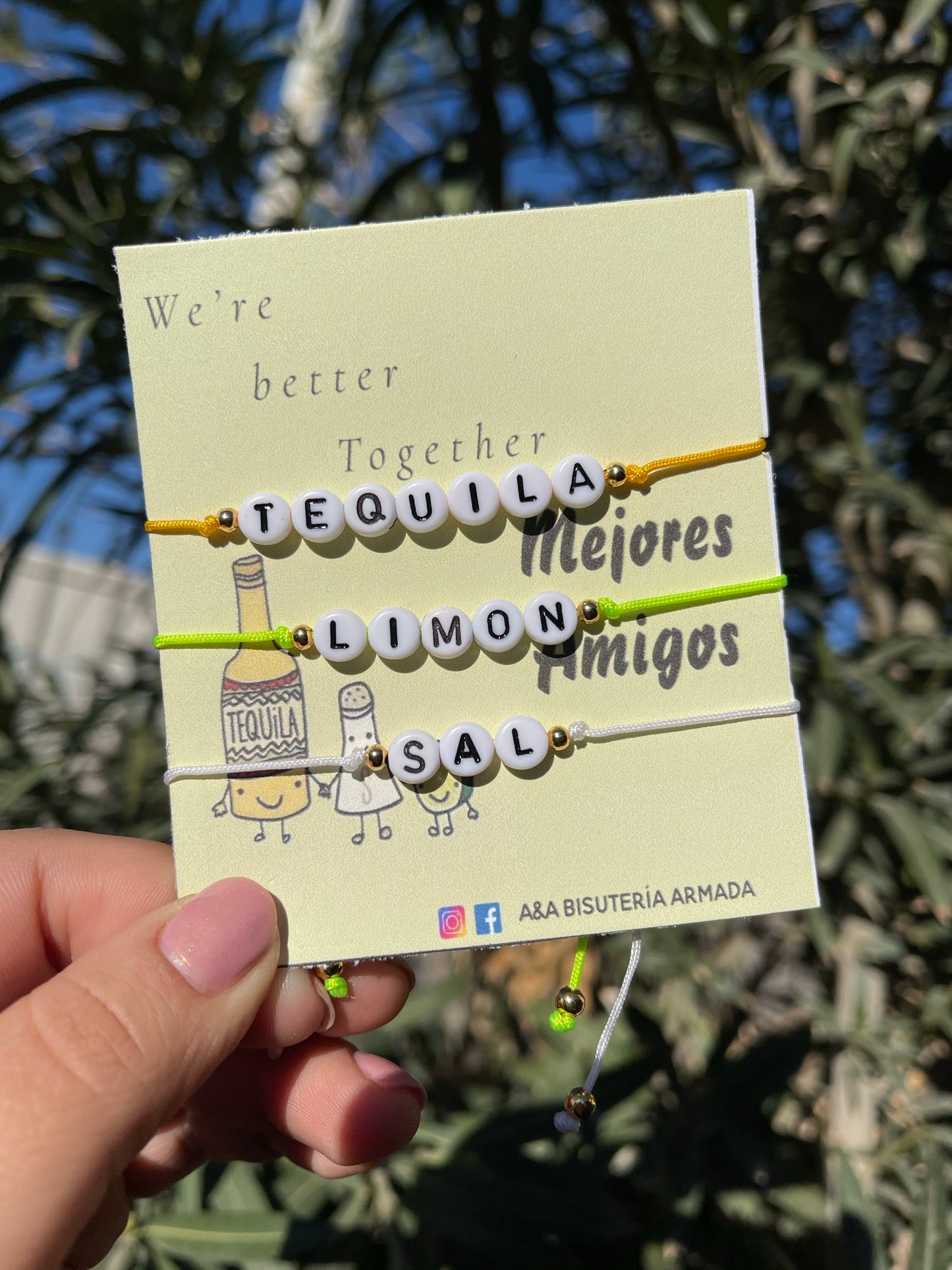 Tequila Limon Sal Bracelets