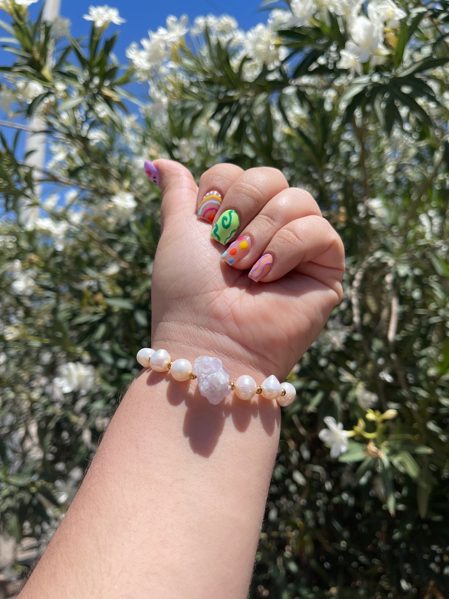 Pearl and Amethyst Bracelet
