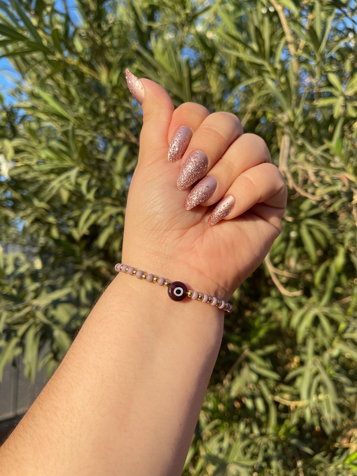 Evil Eye Bracelet Purple