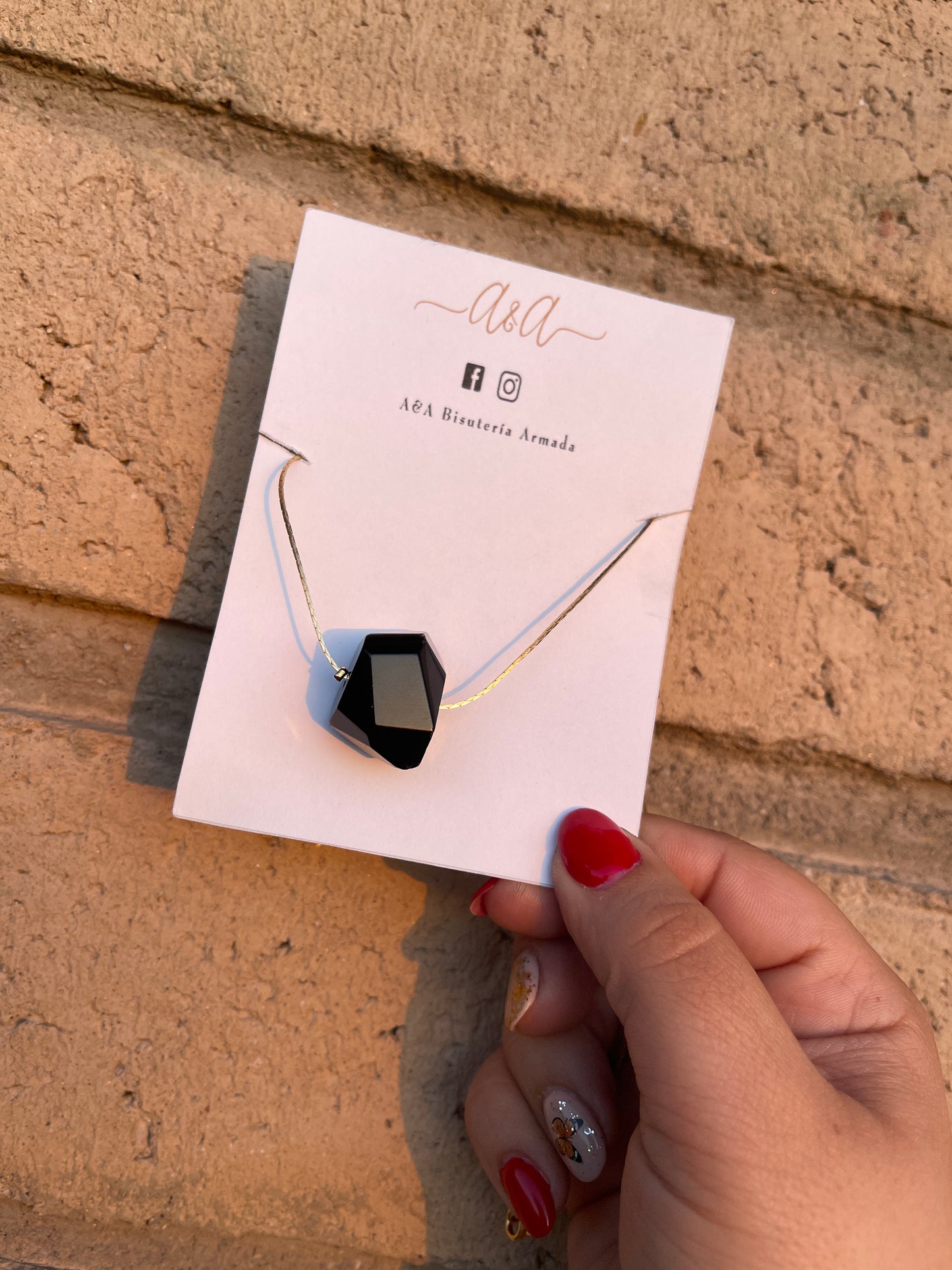 Natural Stone Nugget Necklace