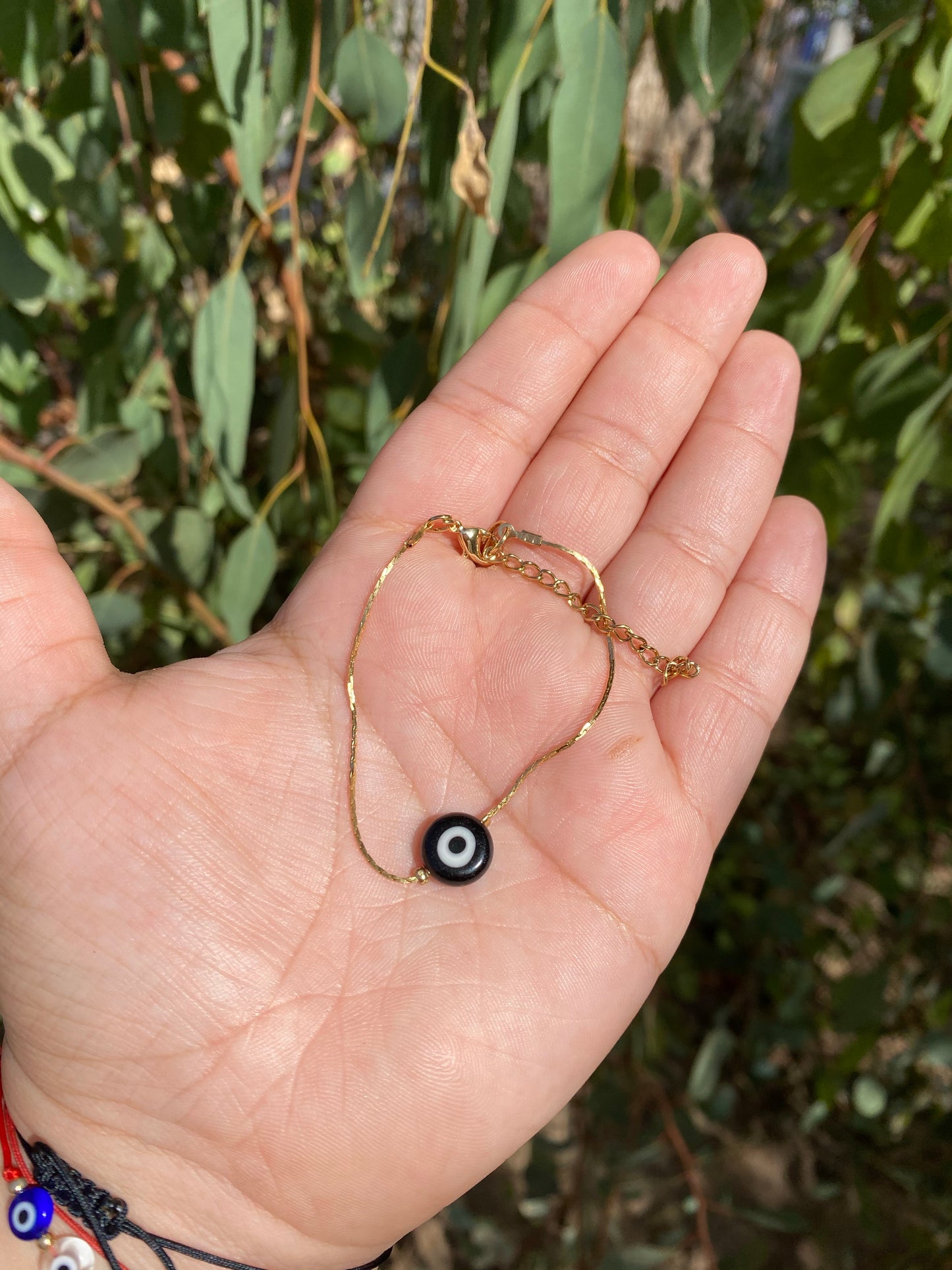 Evil Eye Thin Chain Bracelet