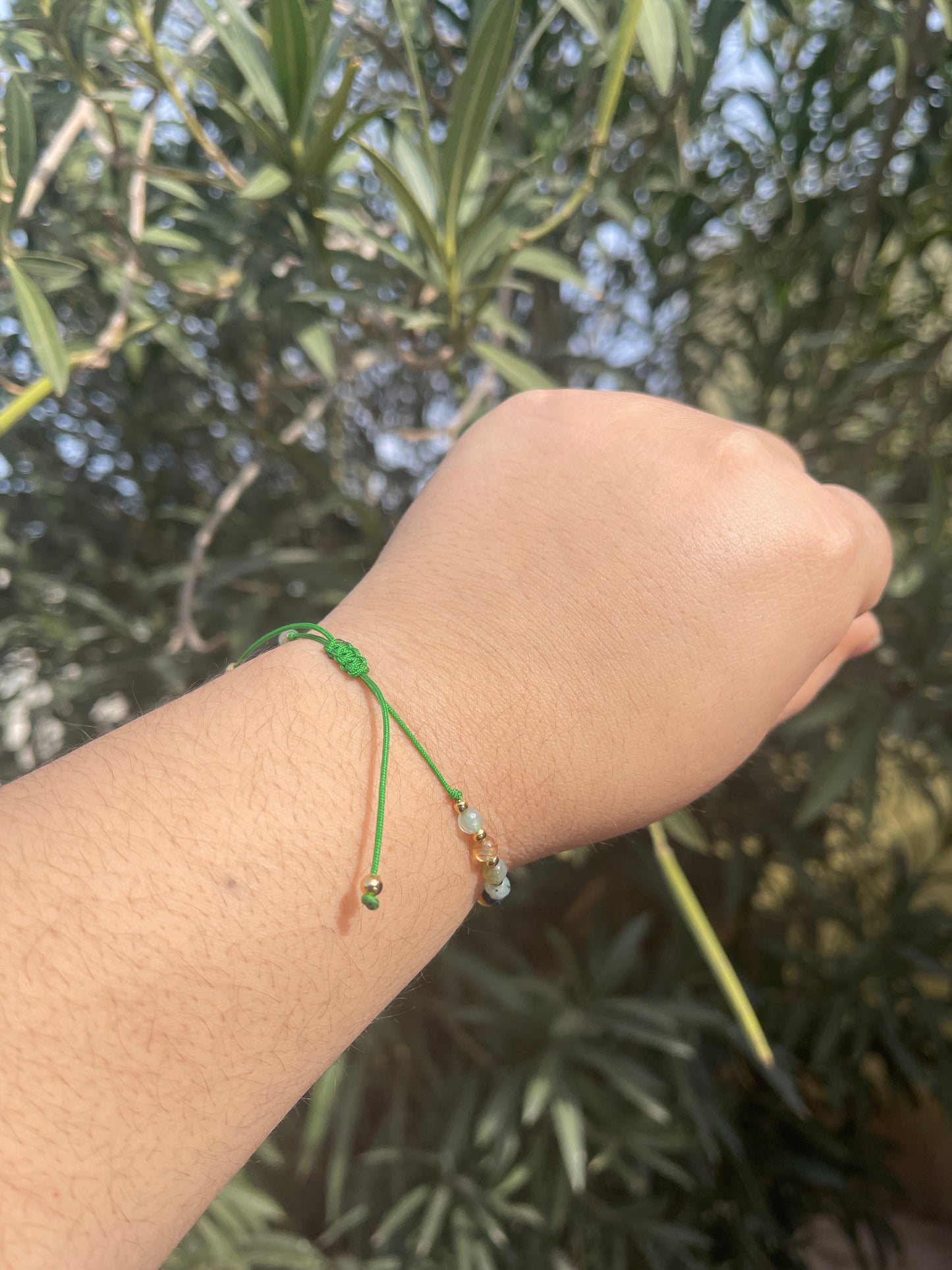 Evil Eye Natural Stone Bracelet