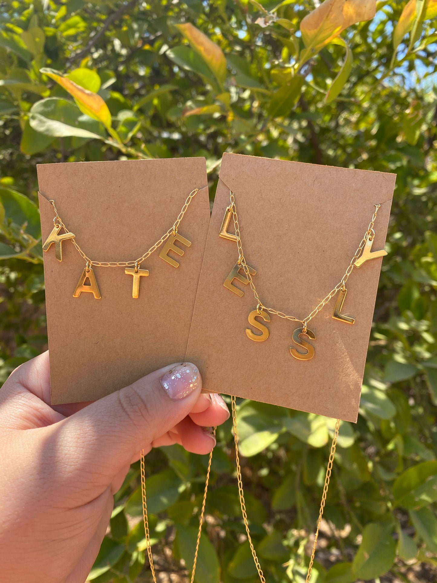 Name Necklace Pendant Initial