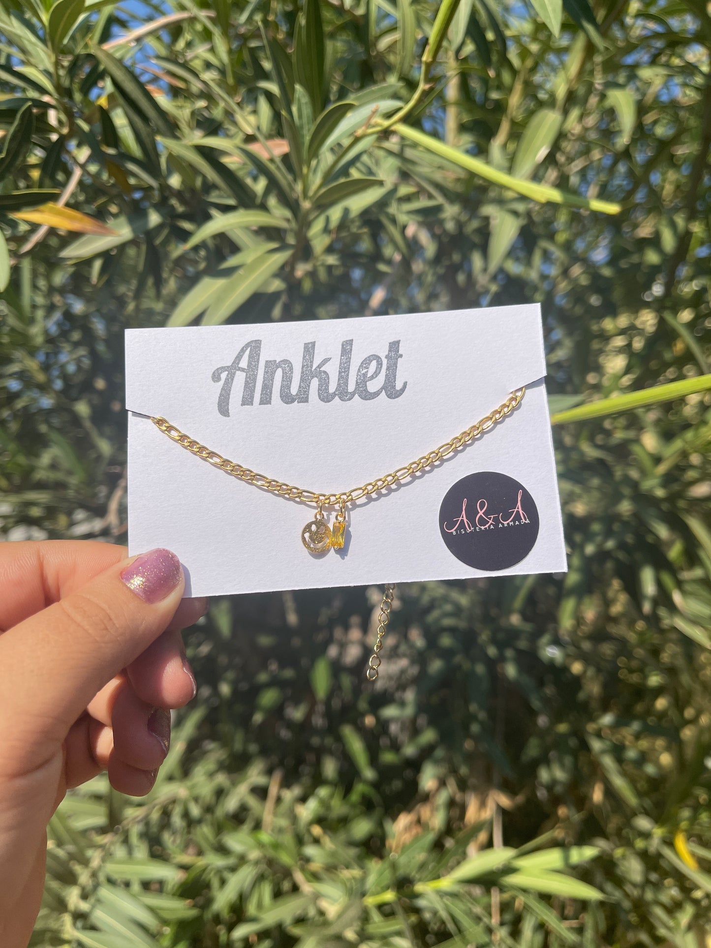 Smiley Anklet