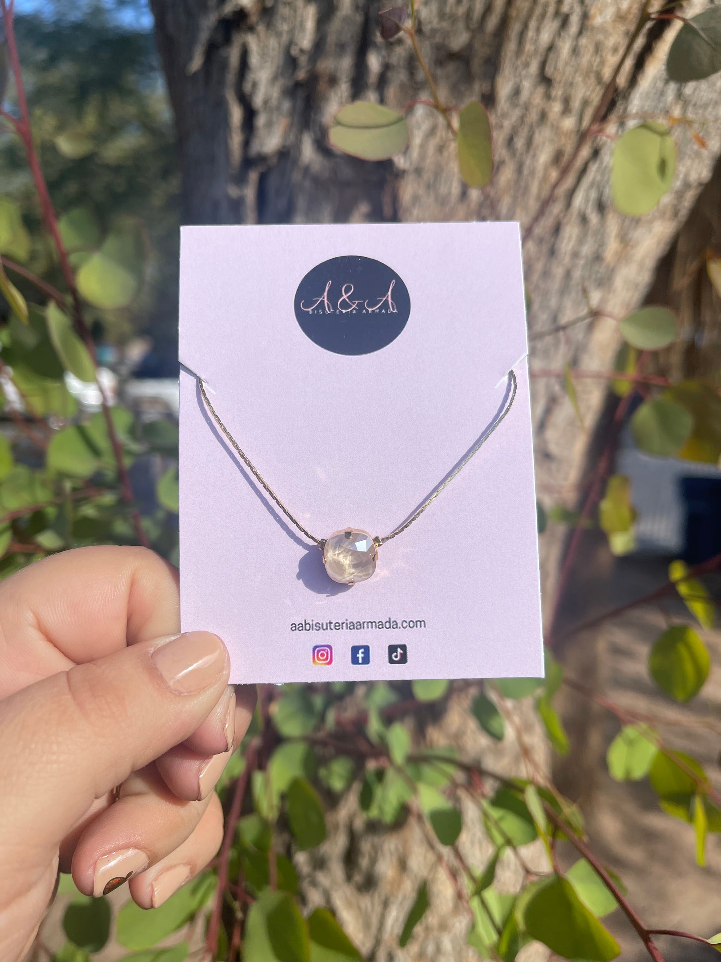 Square Pendant Necklace