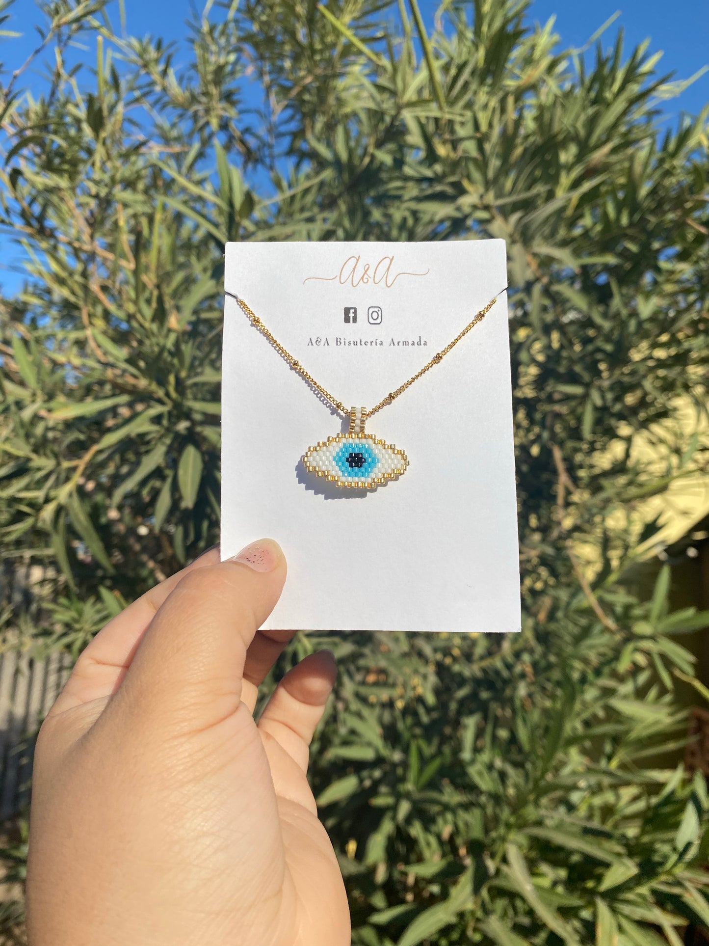 Evil Eye Miyuki Necklace
