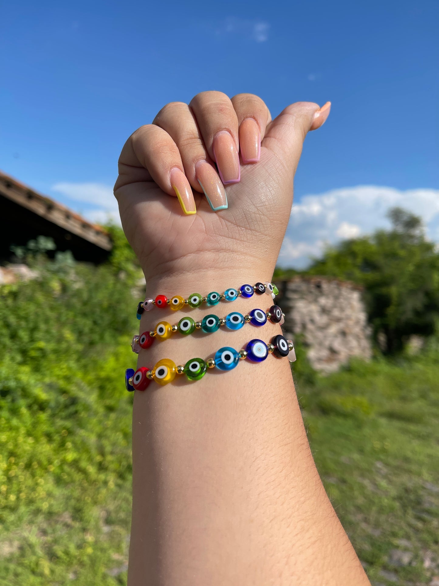 The Gold Evil Eye Bracelets