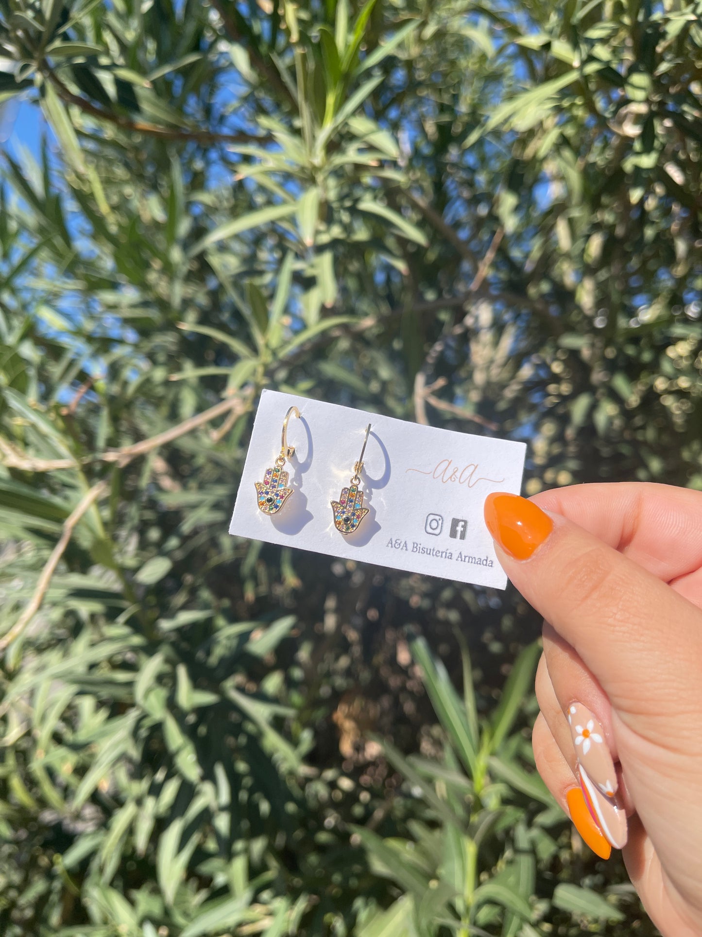 Hamsa Hand Earrings