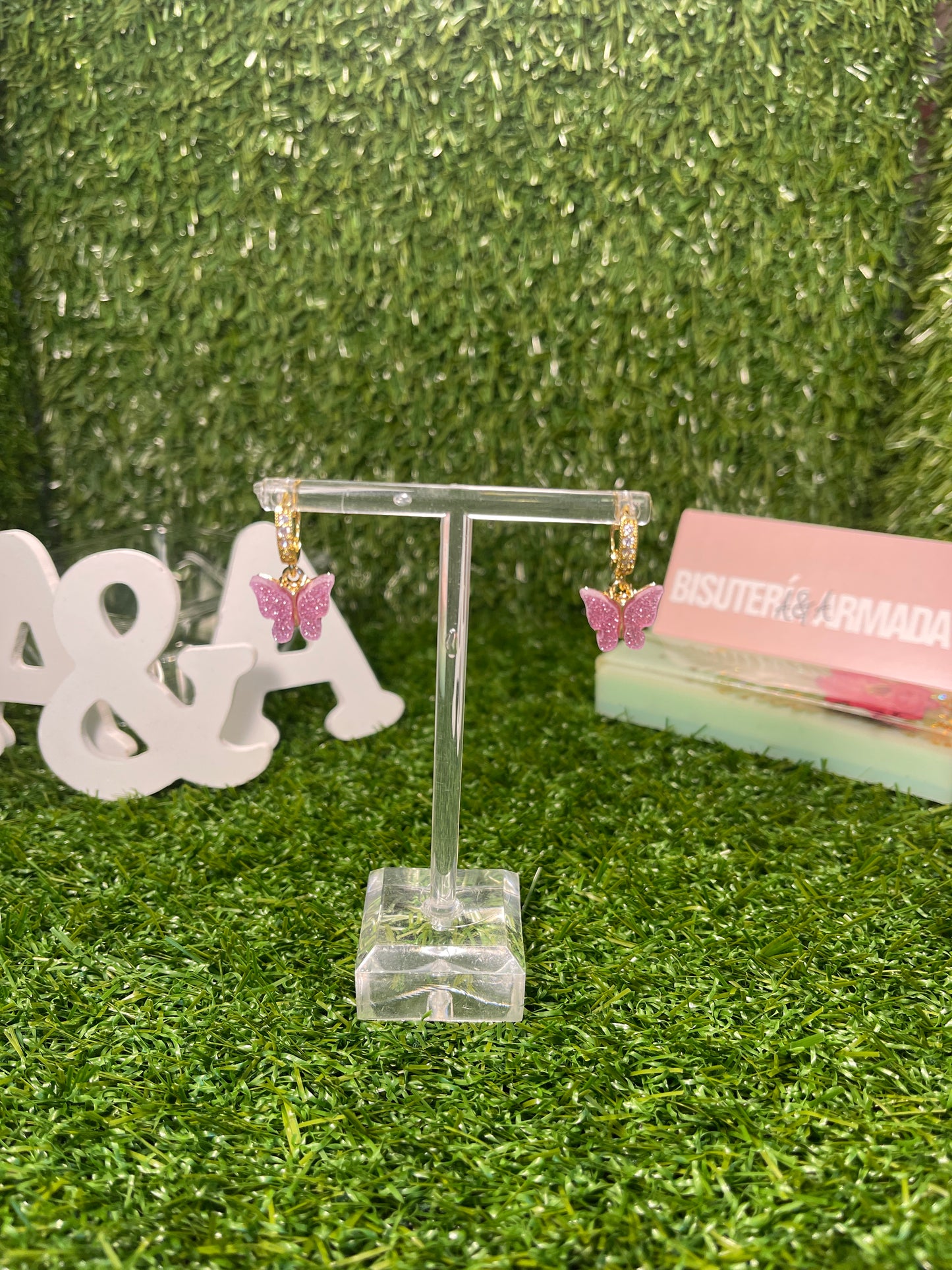 Butterfly Hoop Earrings