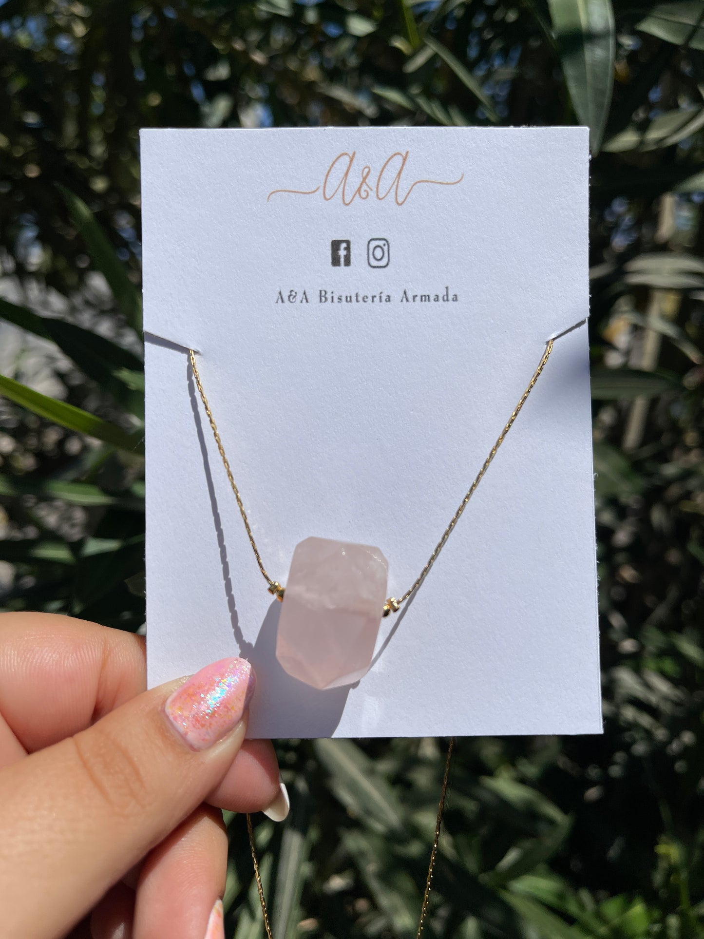 Natural Stone Nugget Necklace