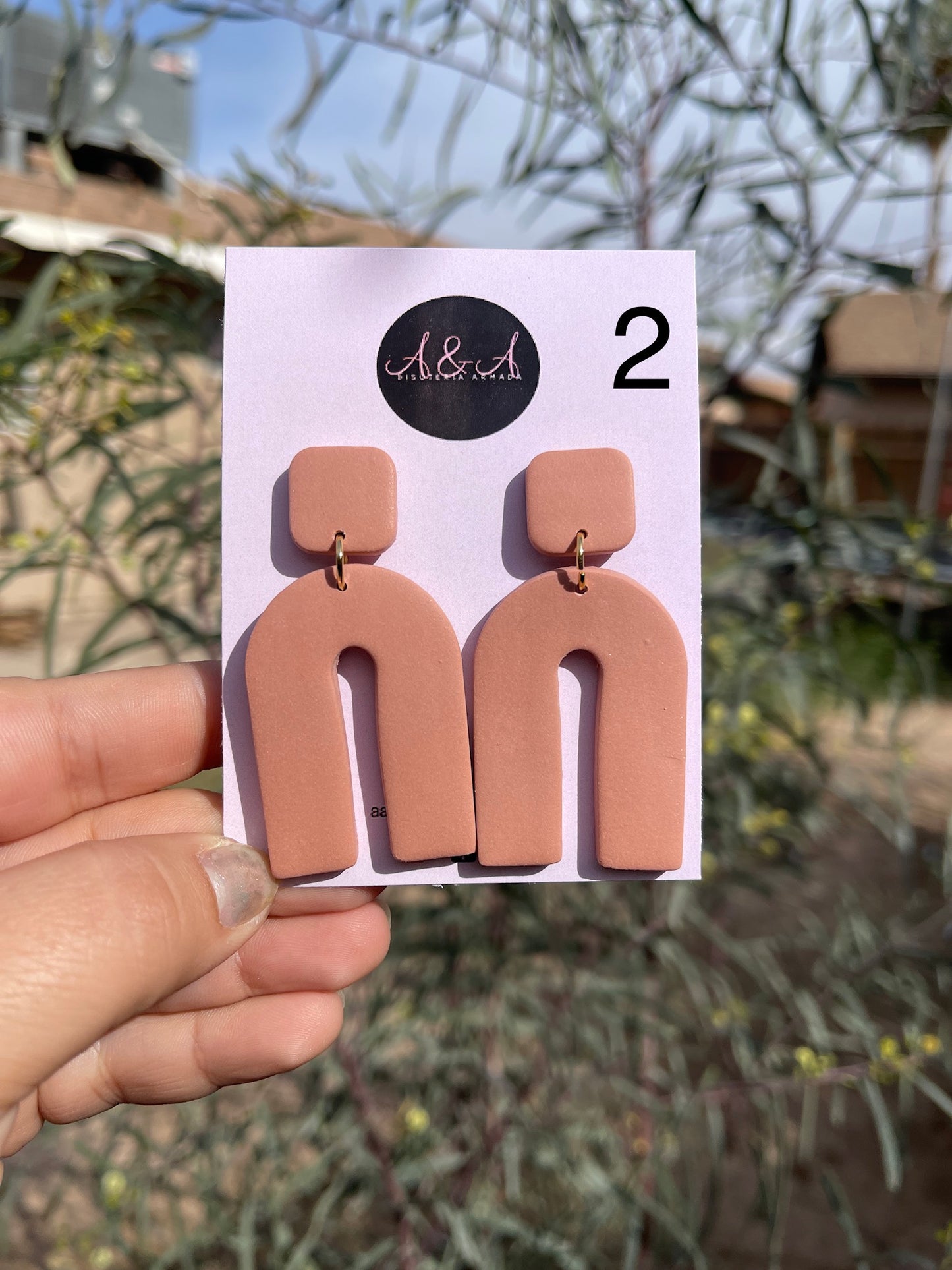 Neutral Clay Classic Earrings