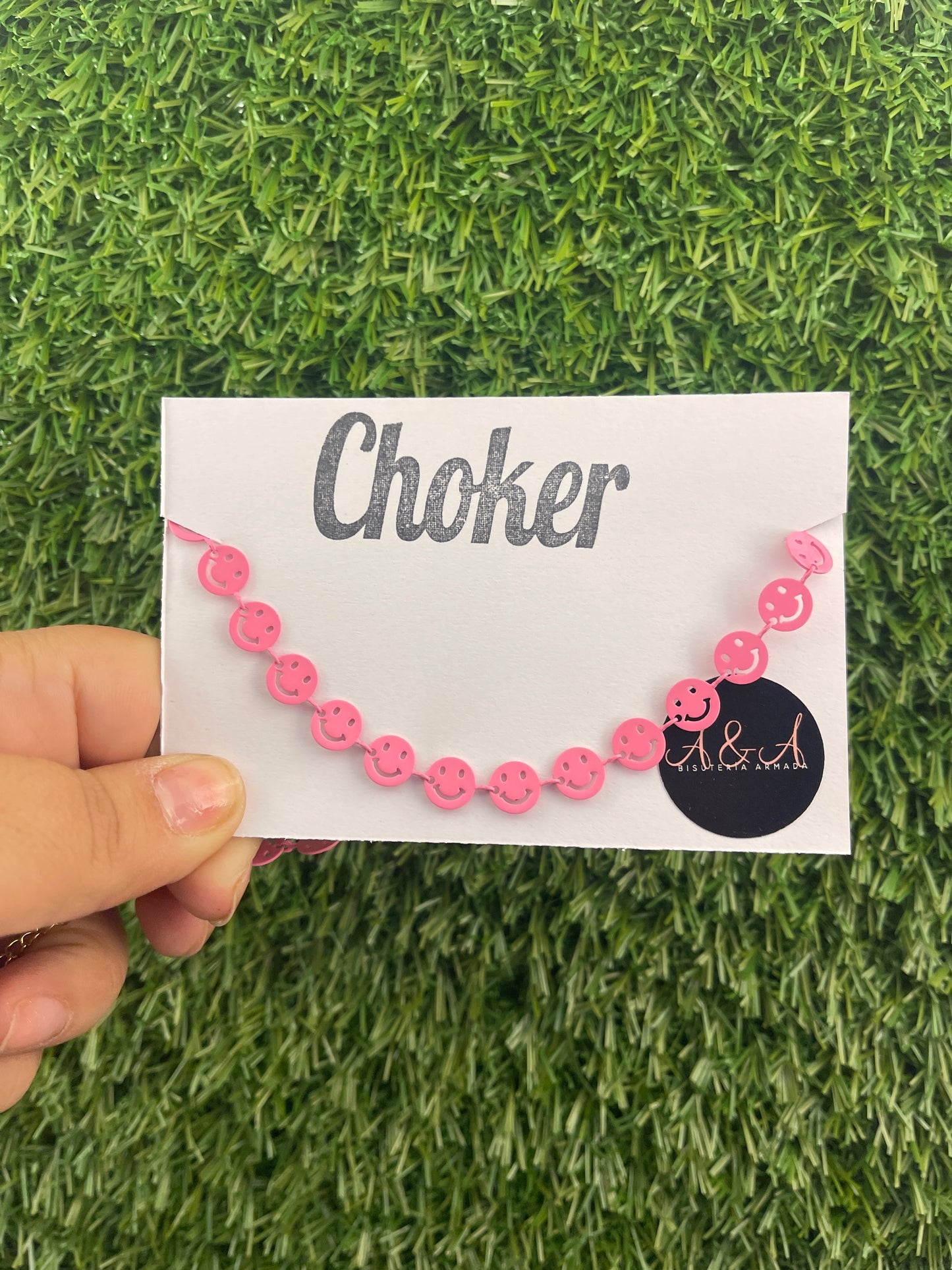Smiley Chain Choker