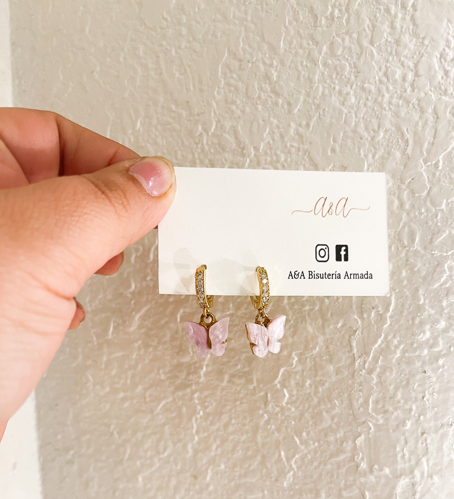 Butterfly Hoop Earrings