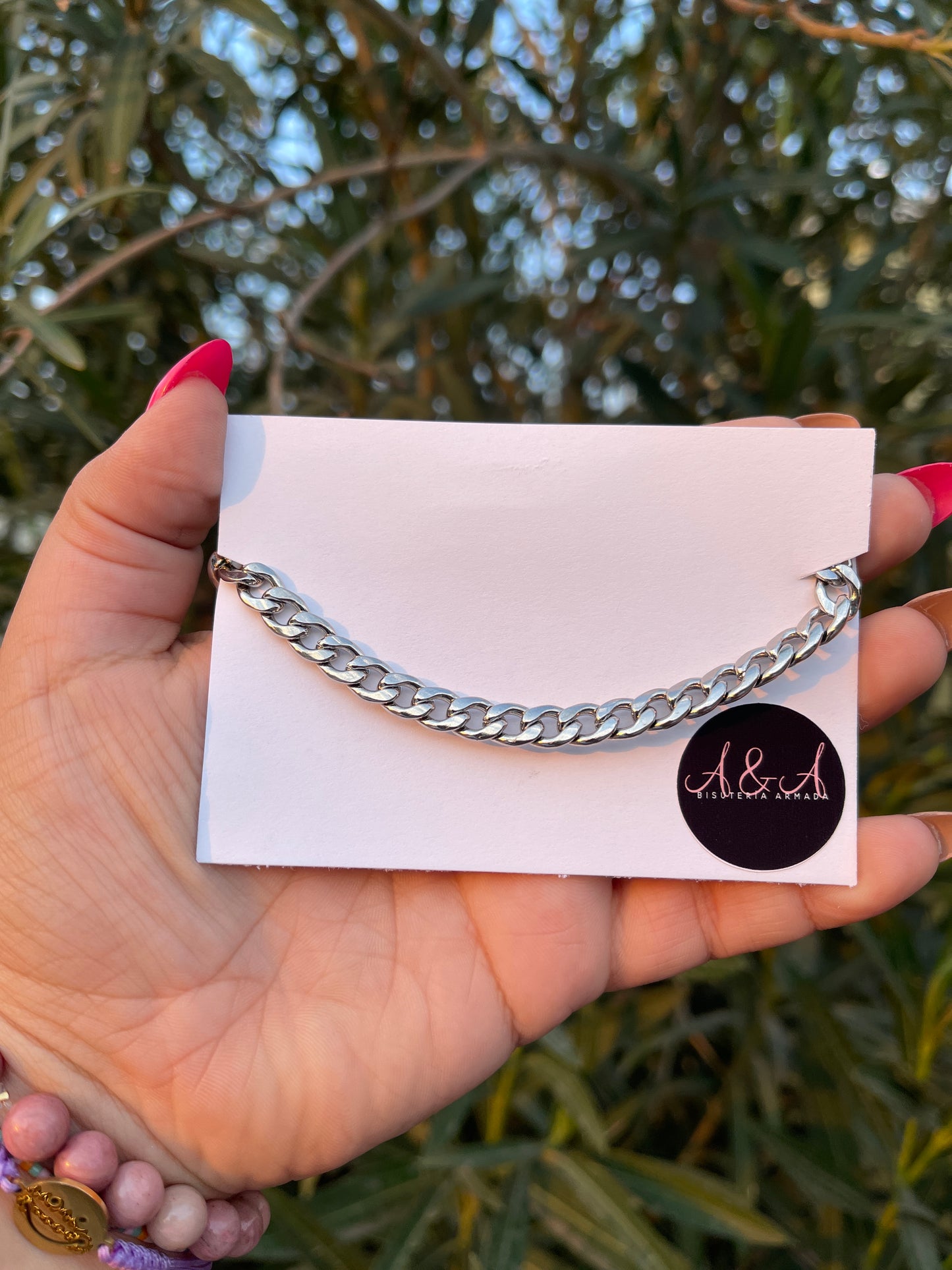 Thick Stainless Steel Silver Necklace