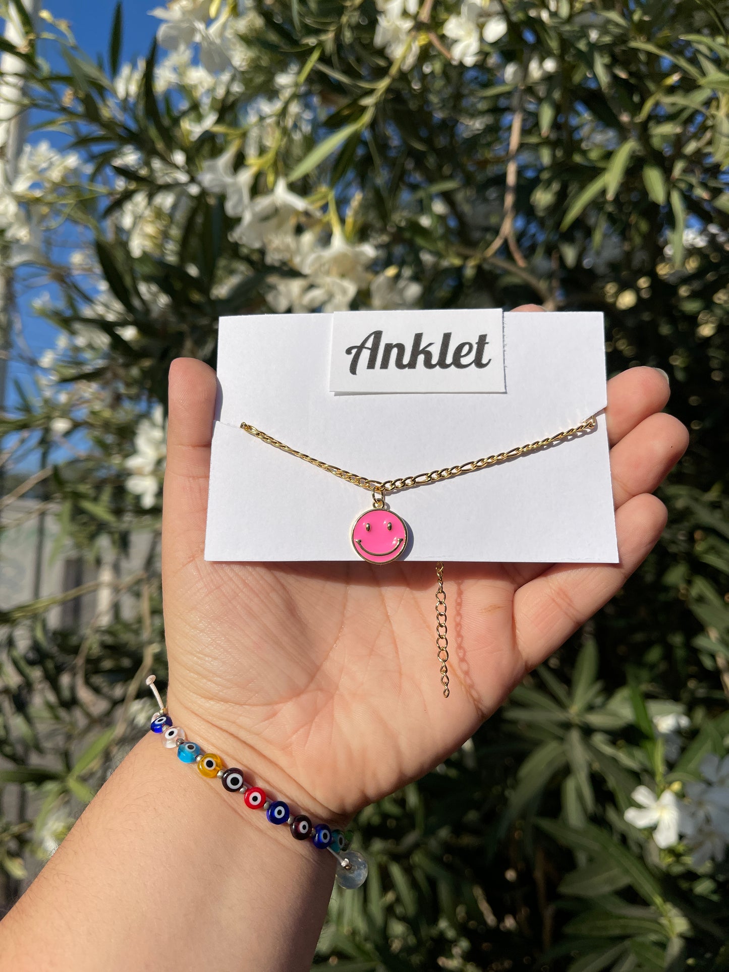 Smiley Anklet