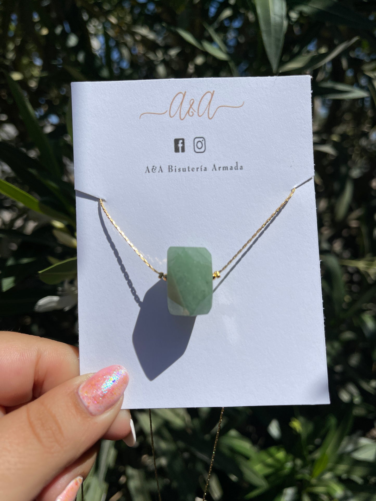 Natural Stone Nugget Necklace