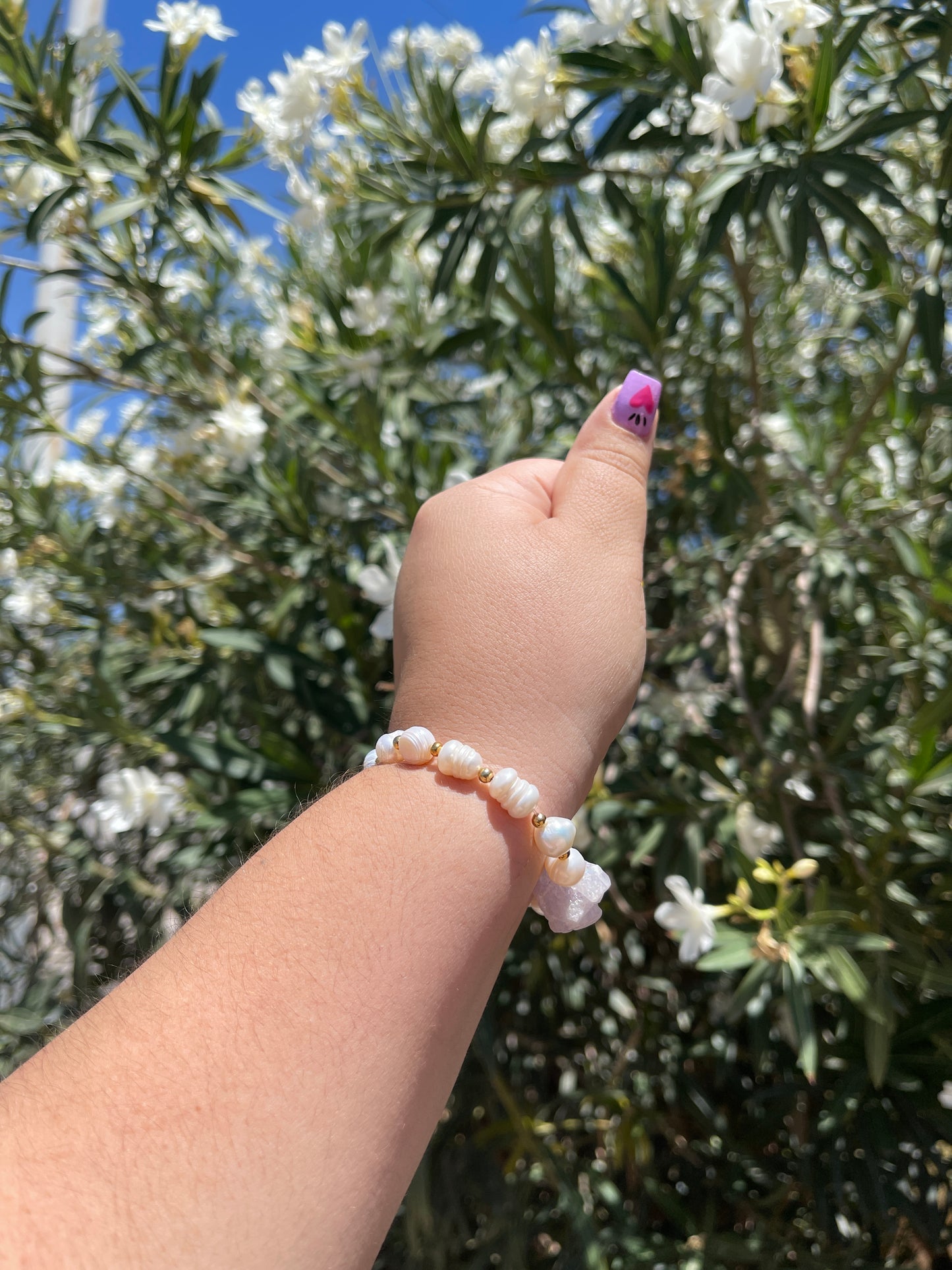 Pearl and Amethyst Bracelet
