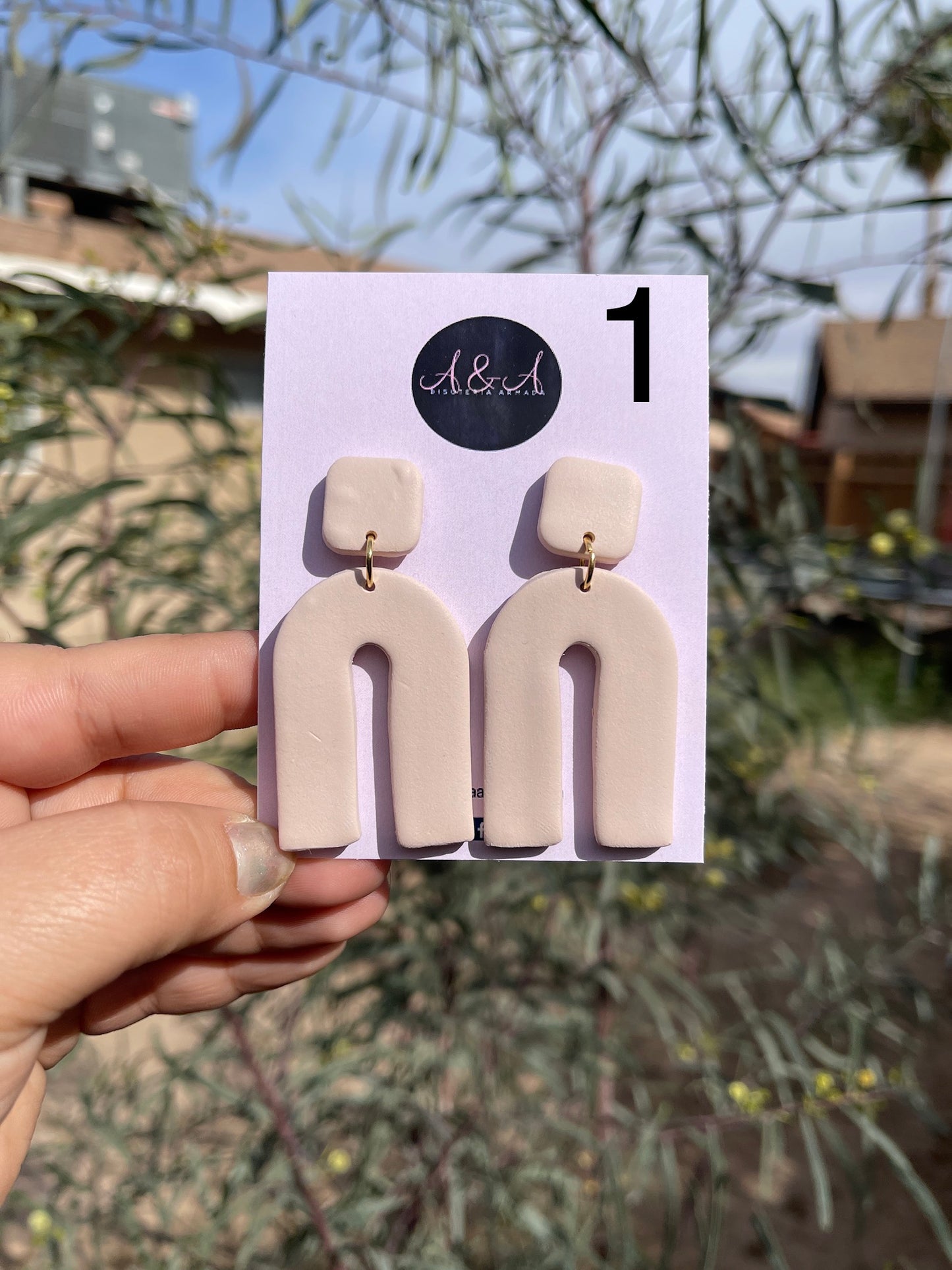 Neutral Clay Classic Earrings
