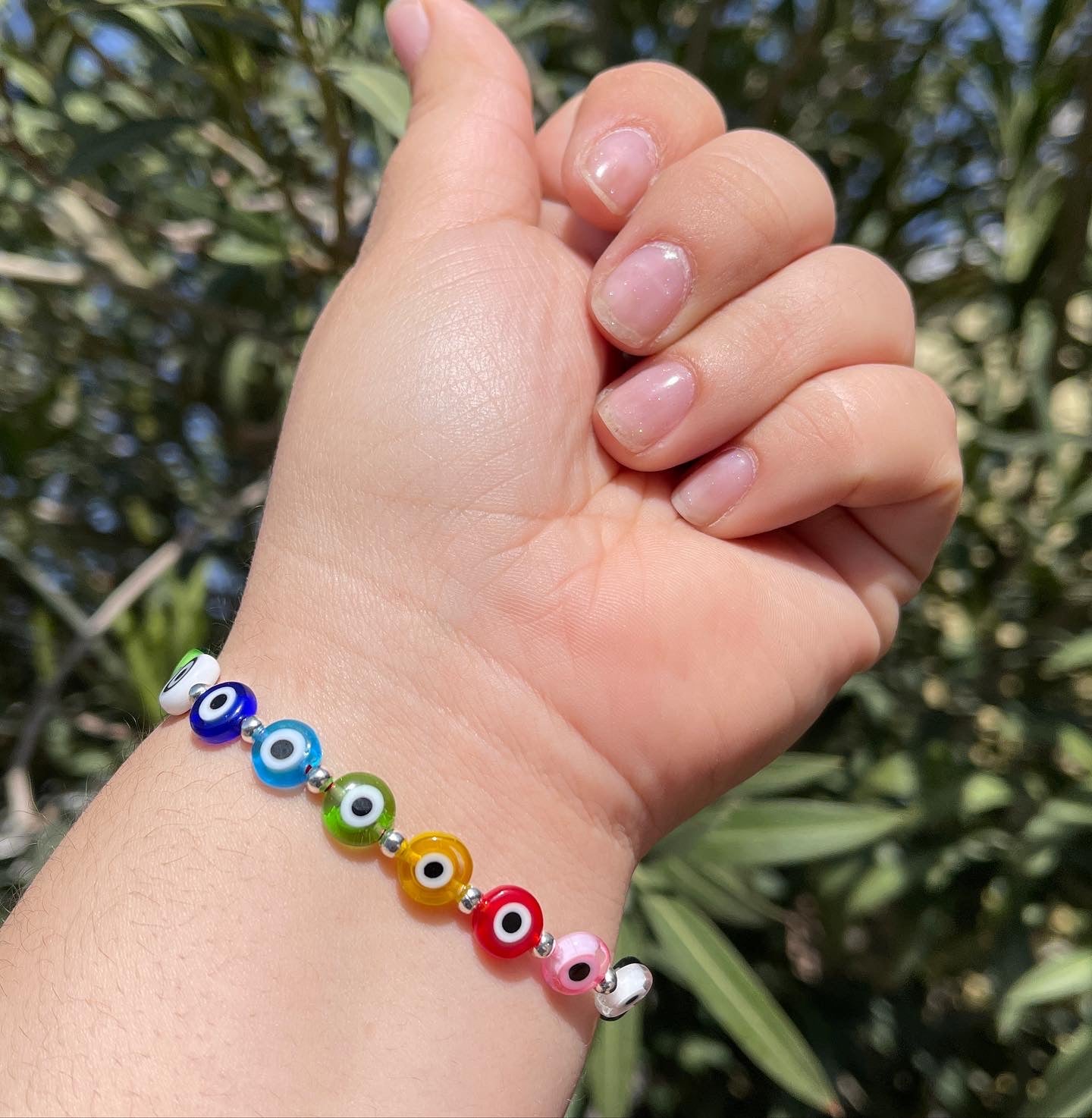 The Silver Evil Eye Bracelet