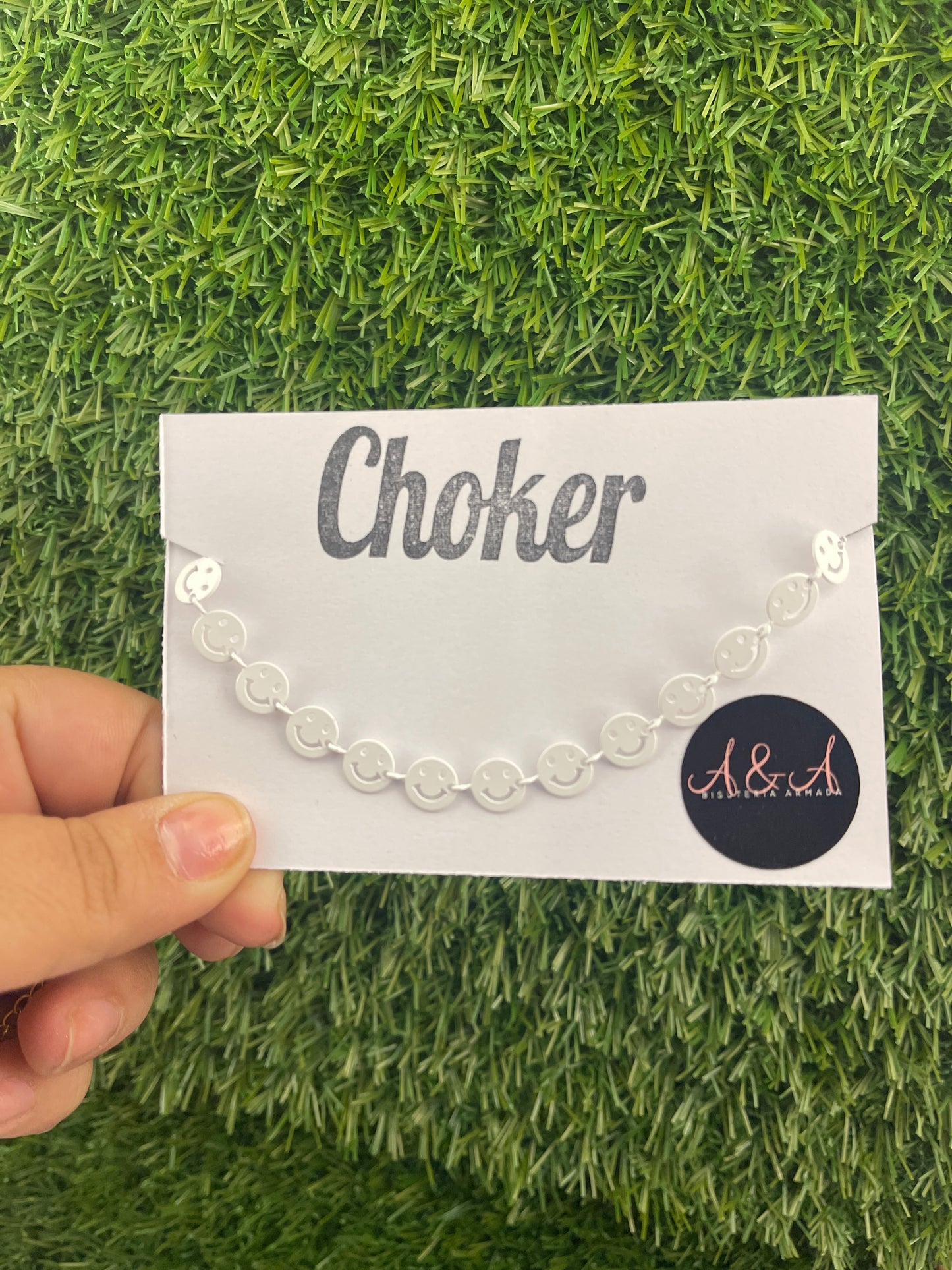 Smiley Chain Choker