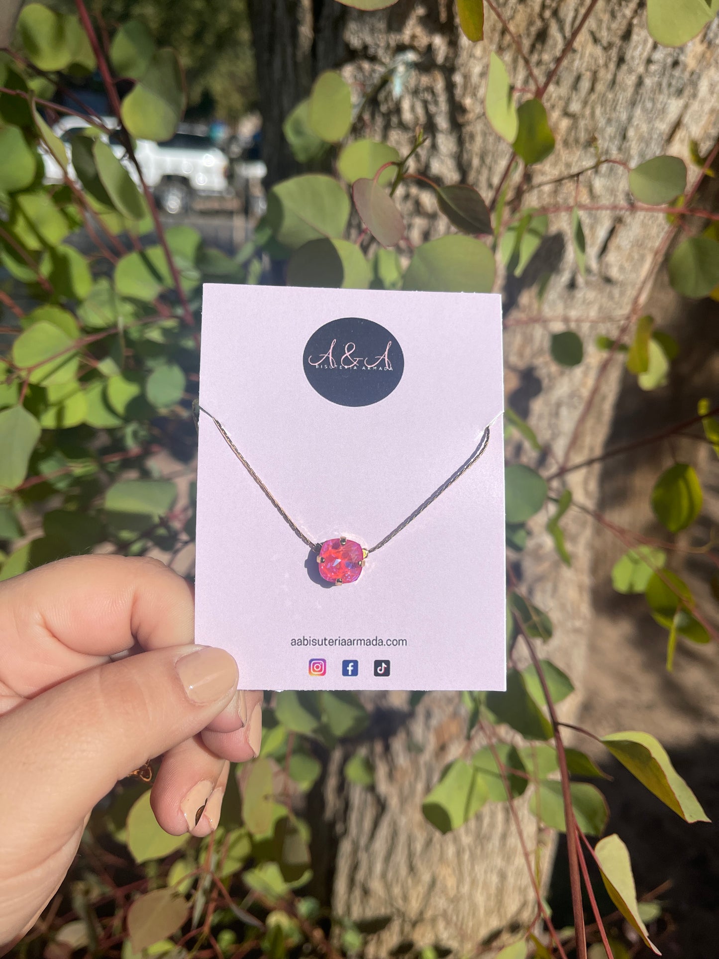 Square Pendant Necklace