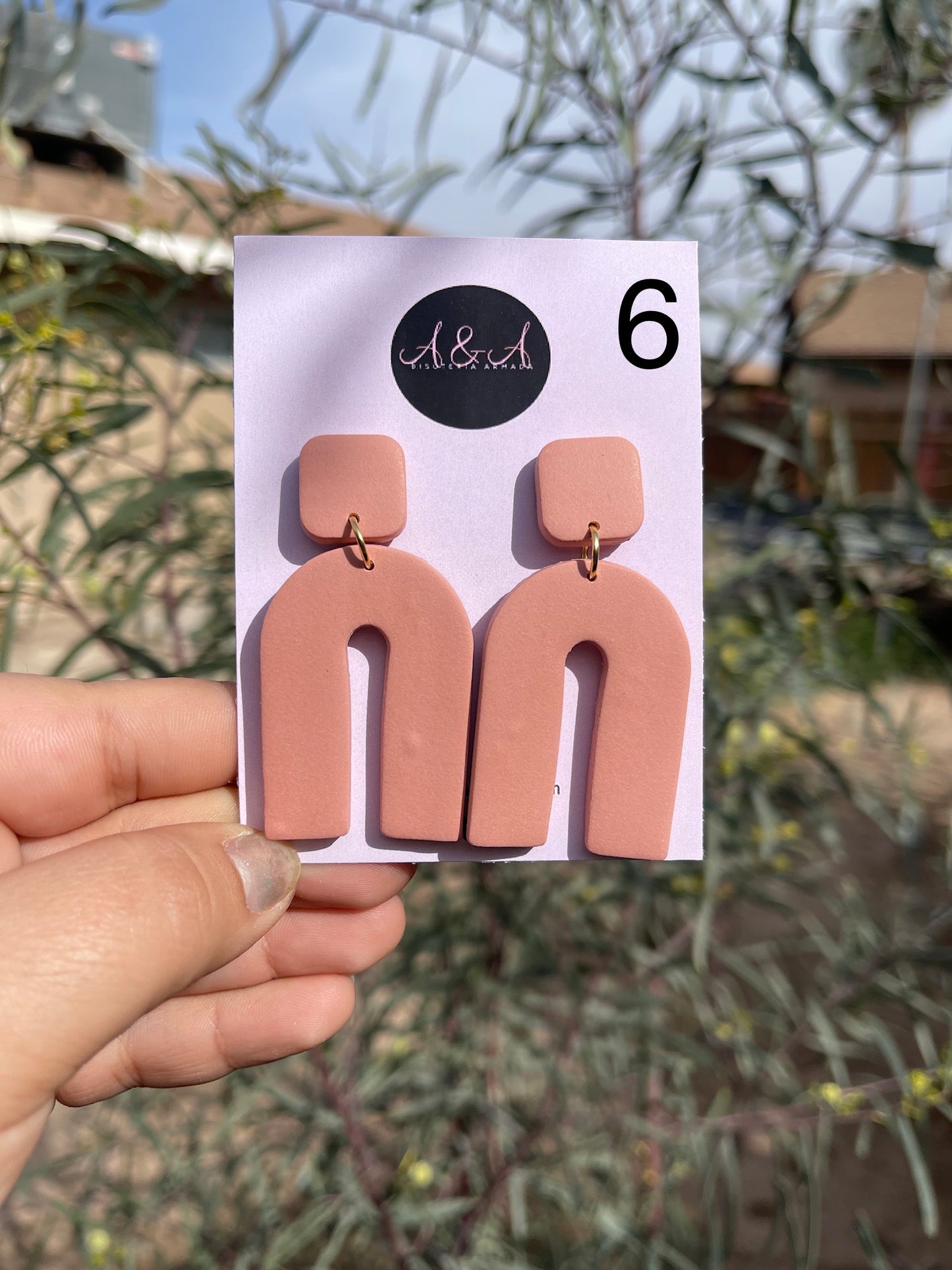 Neutral Clay Classic Earrings