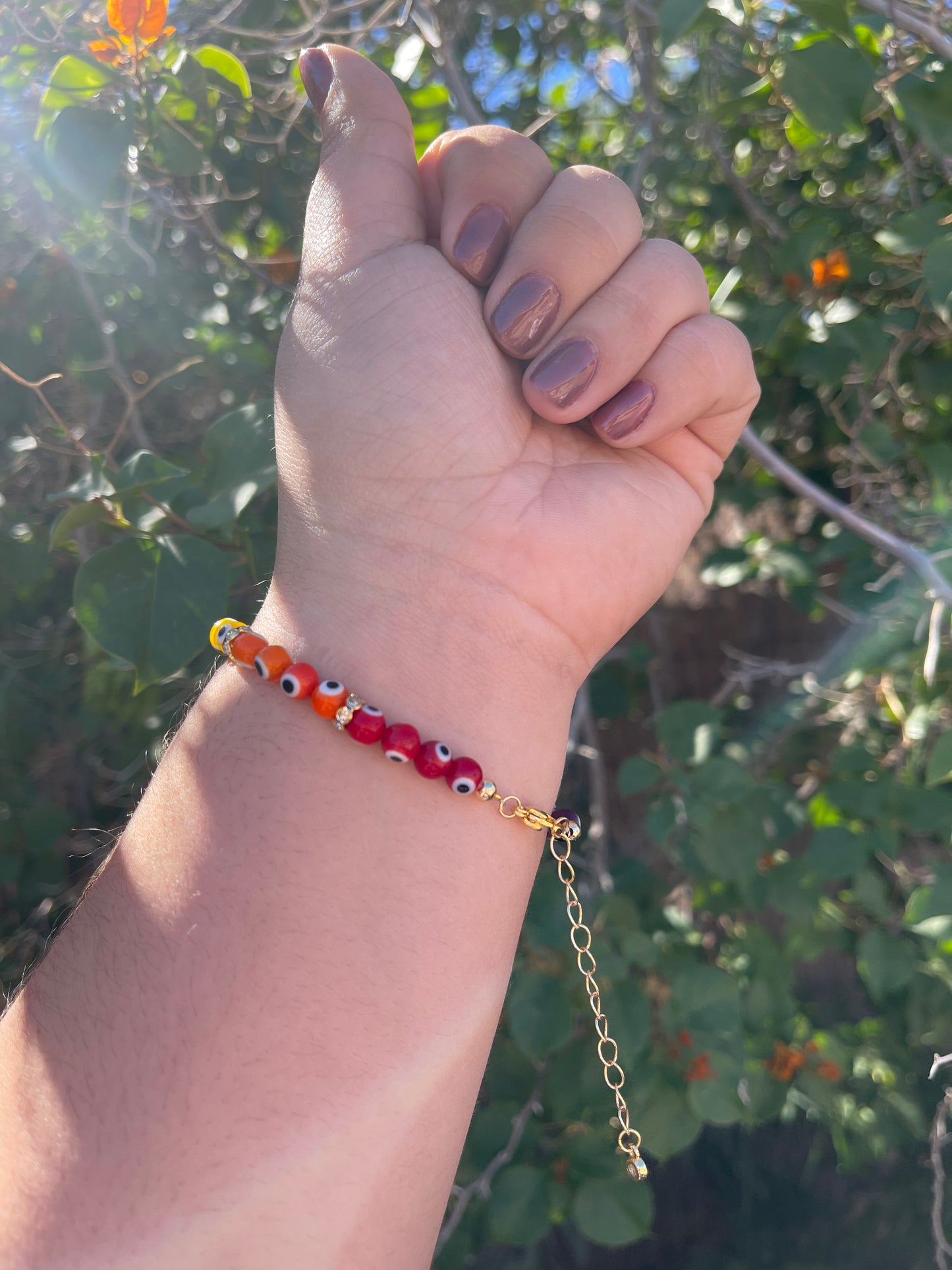 Glass Evil Eye Bracelet