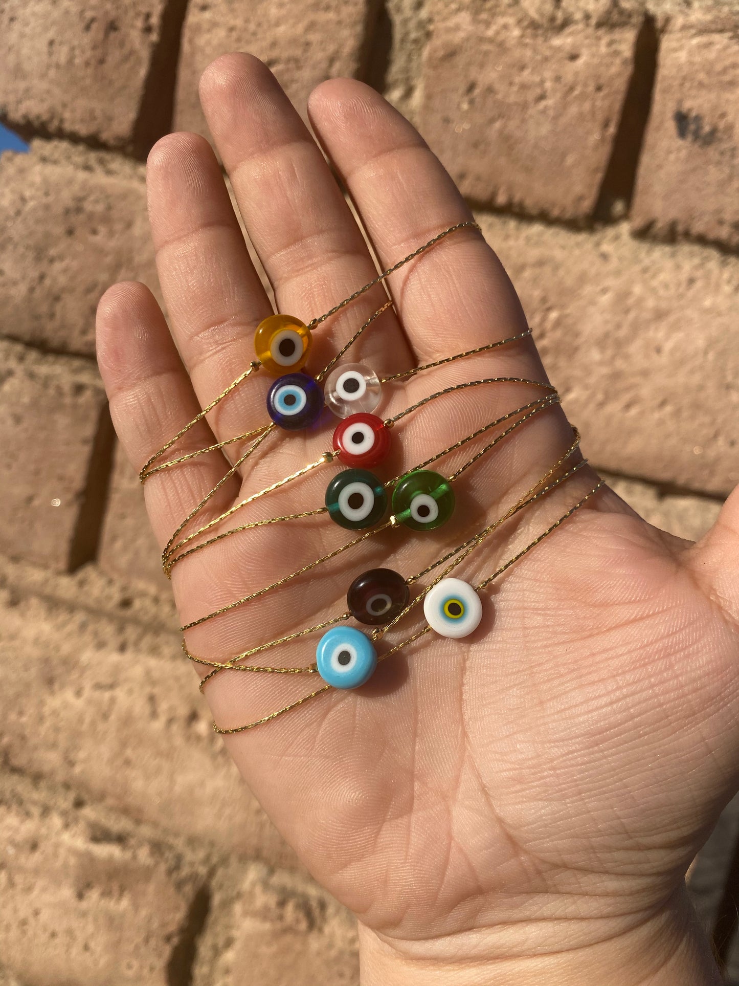 Evil Eye Thin Chain Bracelet