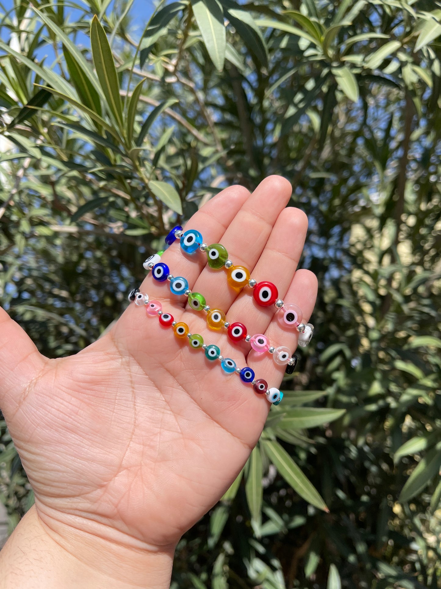 The Silver Evil Eye Bracelet