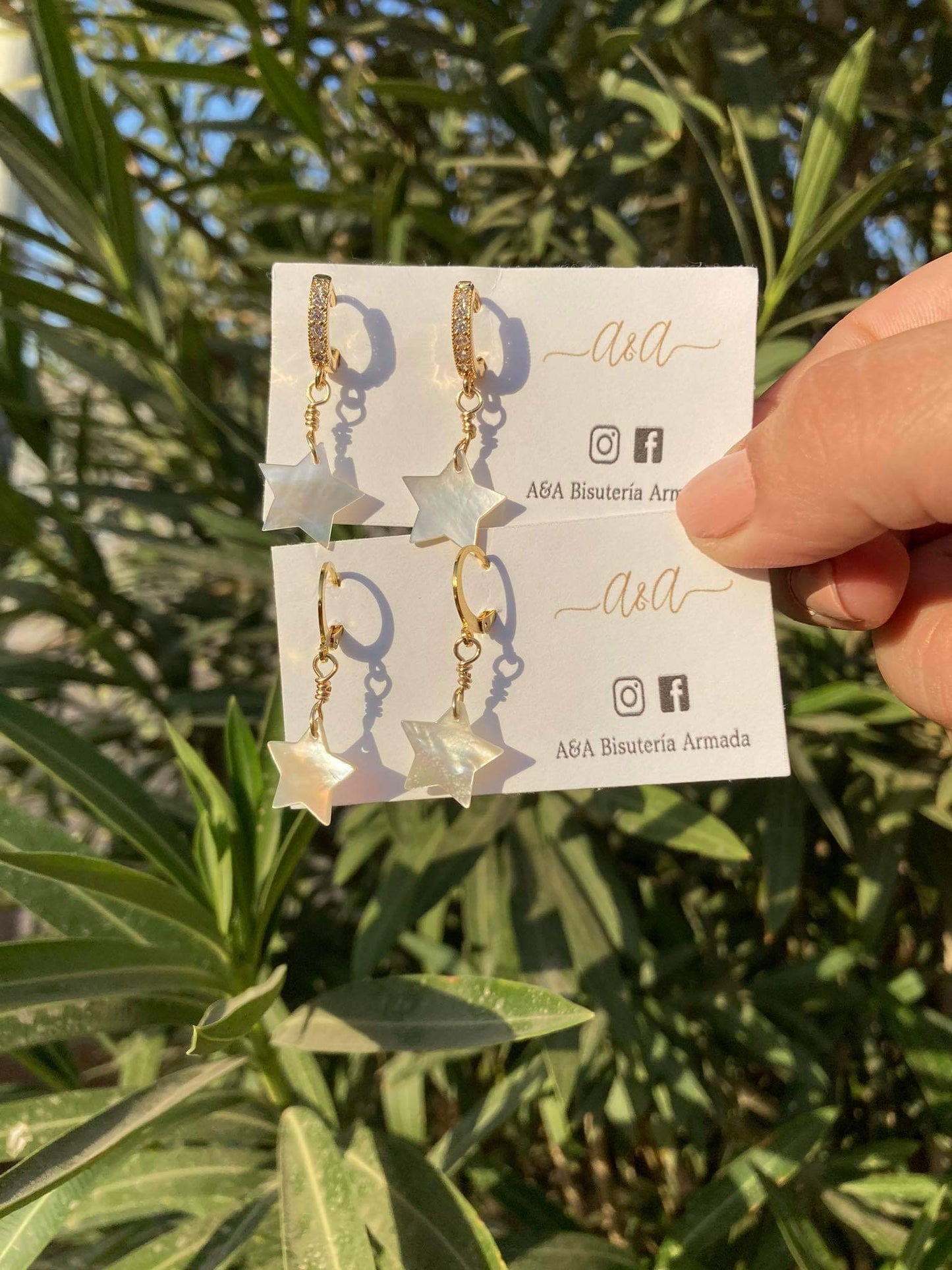 Pearl Star Earrings