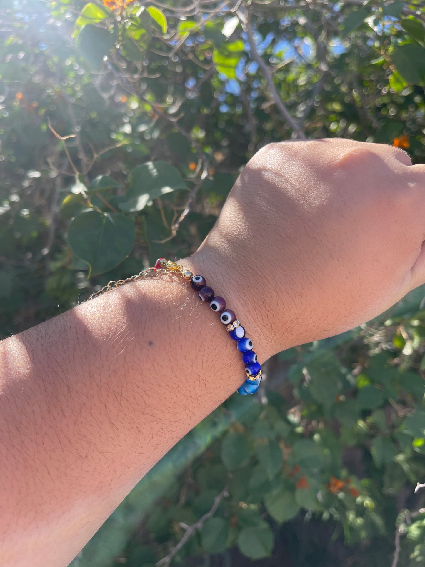 Glass Evil Eye Bracelet
